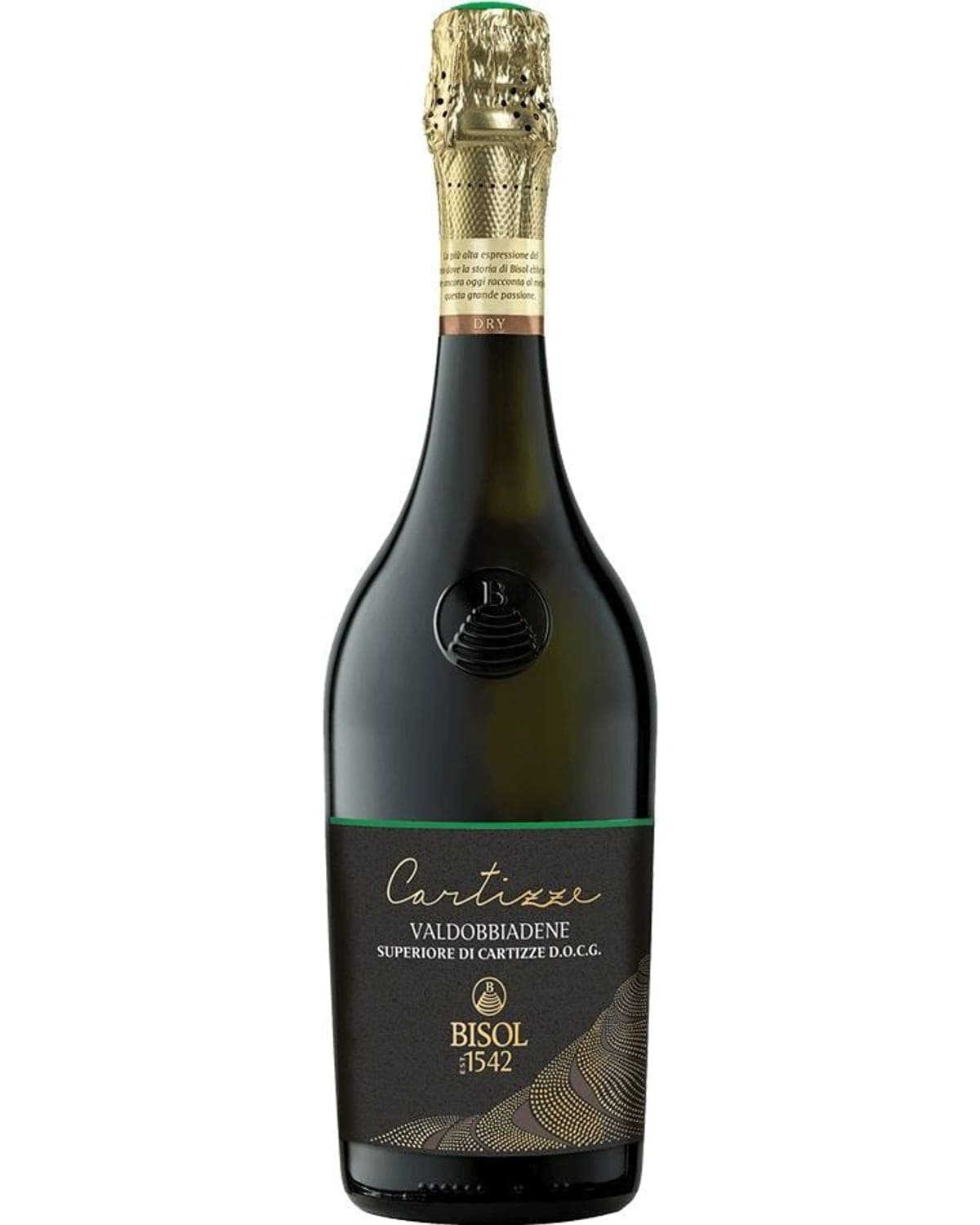 Bisol Cartizze Prosecco Superiore 2022  Front Bottle Shot