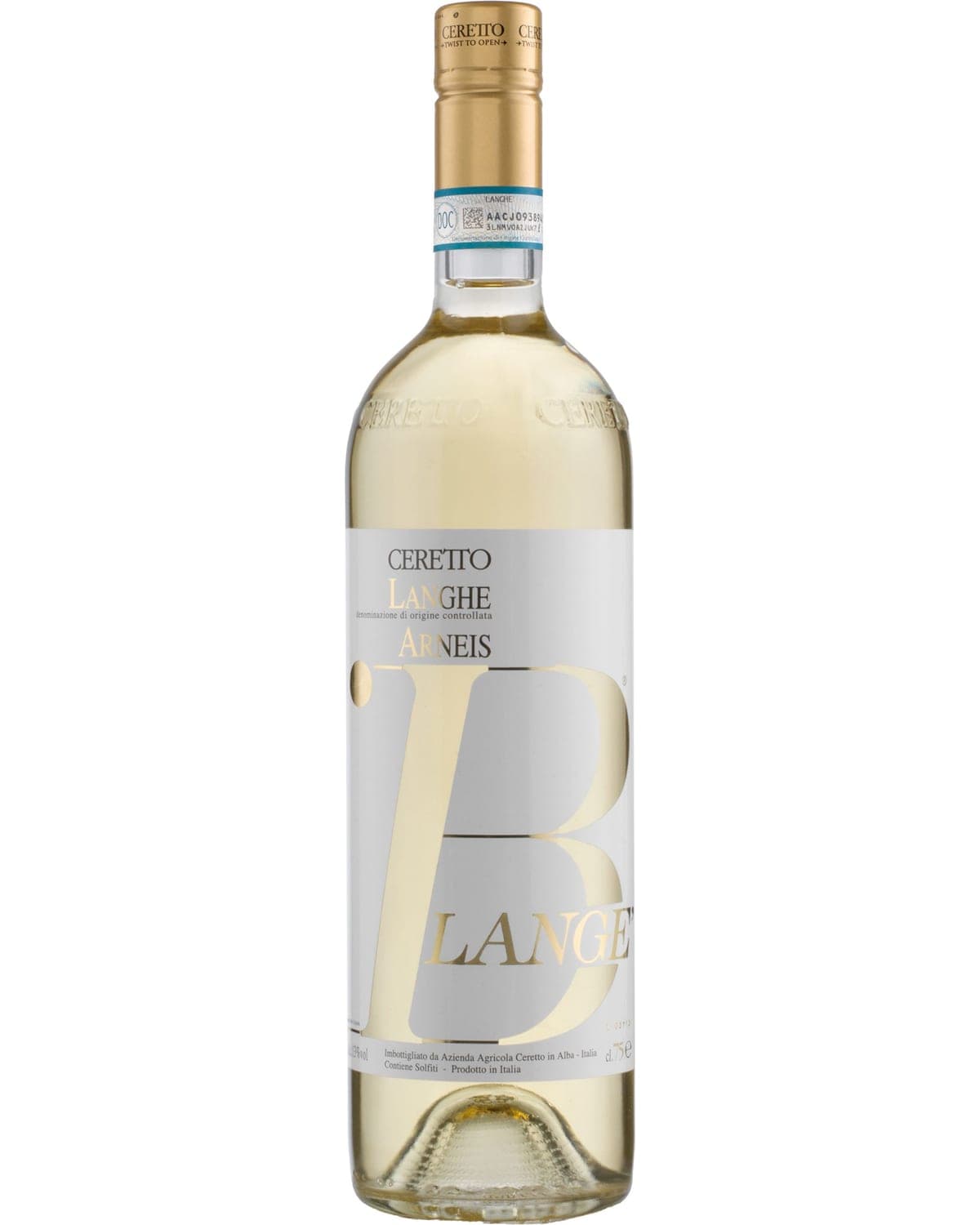 Ceretto Arneis Blange 2023  Front Bottle Shot