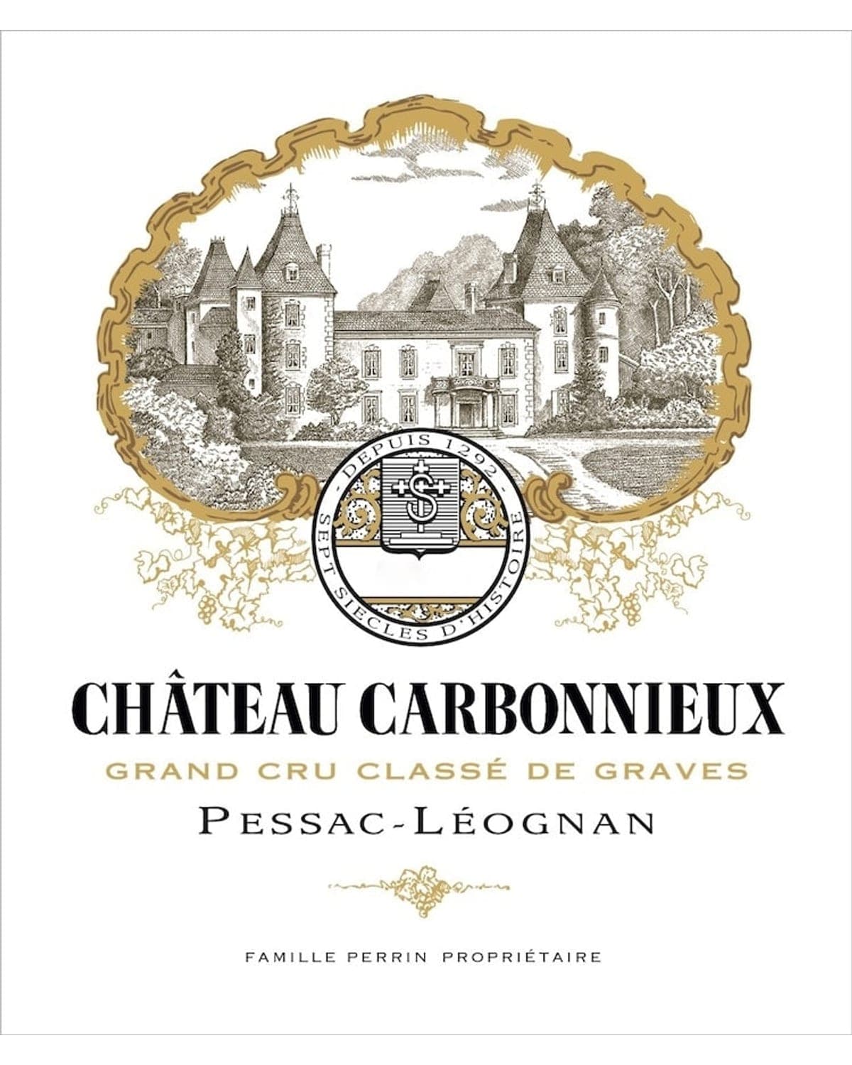 Chateau Carbonnieux Blanc 2020  Front Label