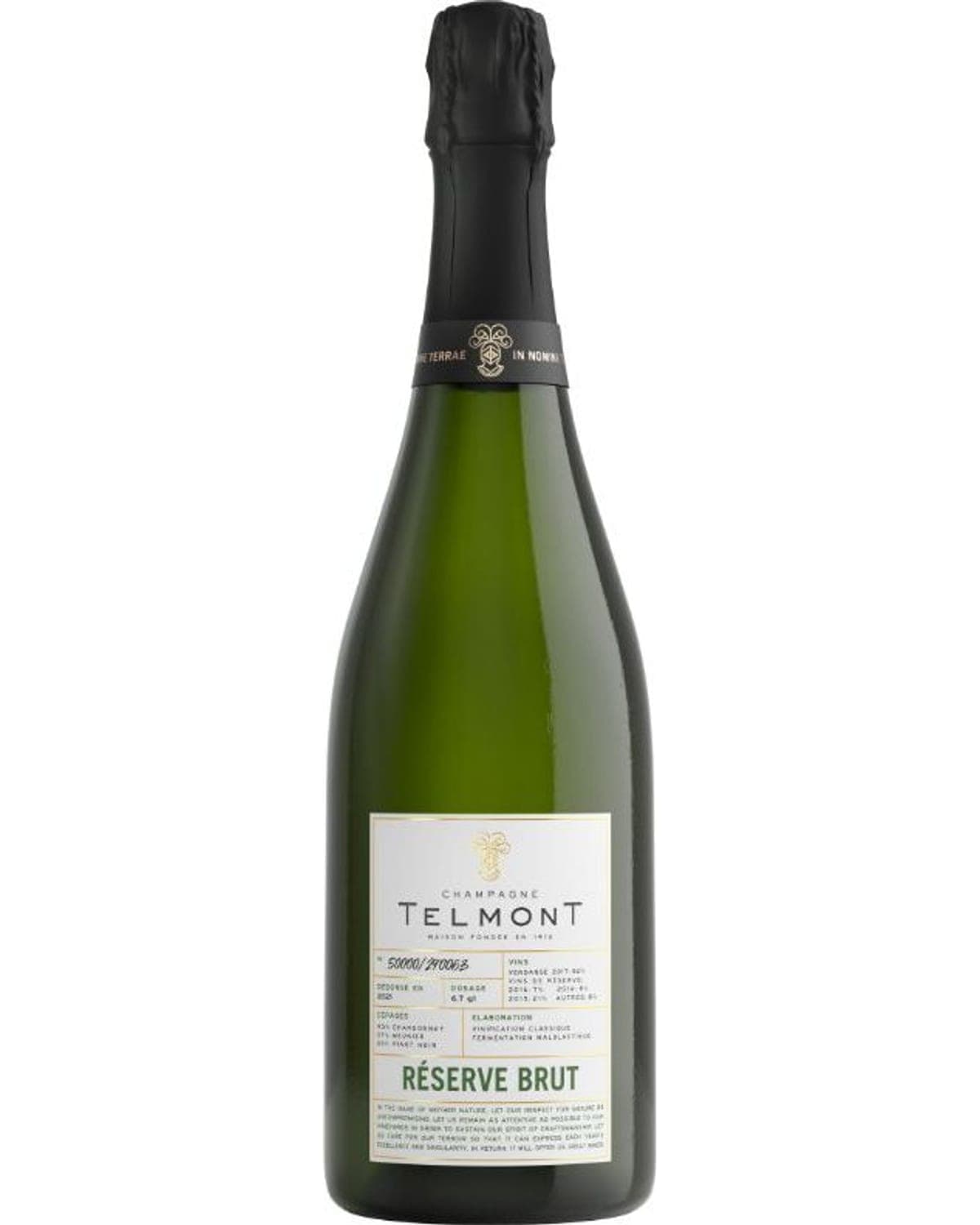 Champagne Telmont Reserve Brut  Front Bottle Shot