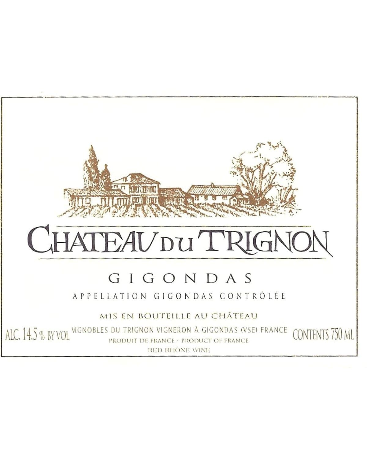 Chateau du Trignon Gigondas (2019)