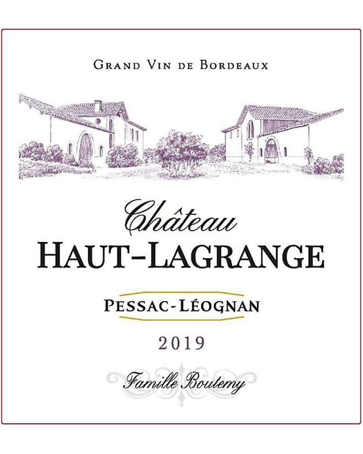 Chateau Haut-Lagrange (2019) — bottle