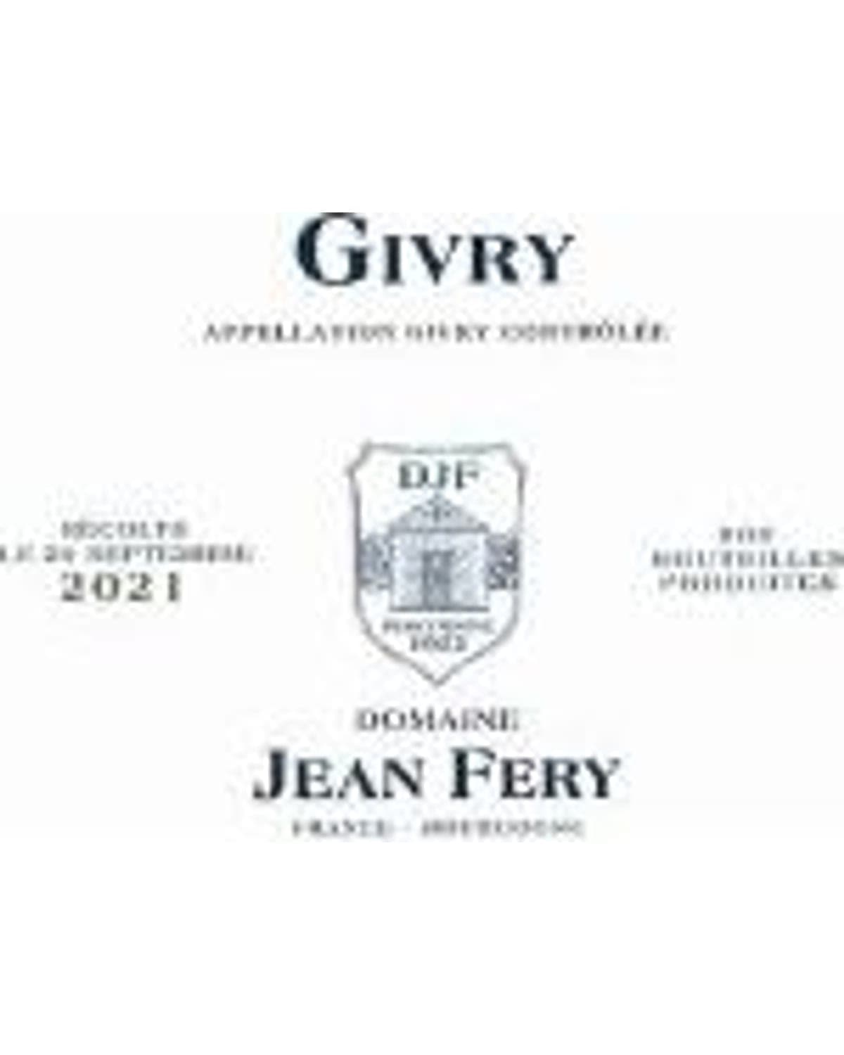 Domaine Jean Fery & Fils Givry Rouge (2021)