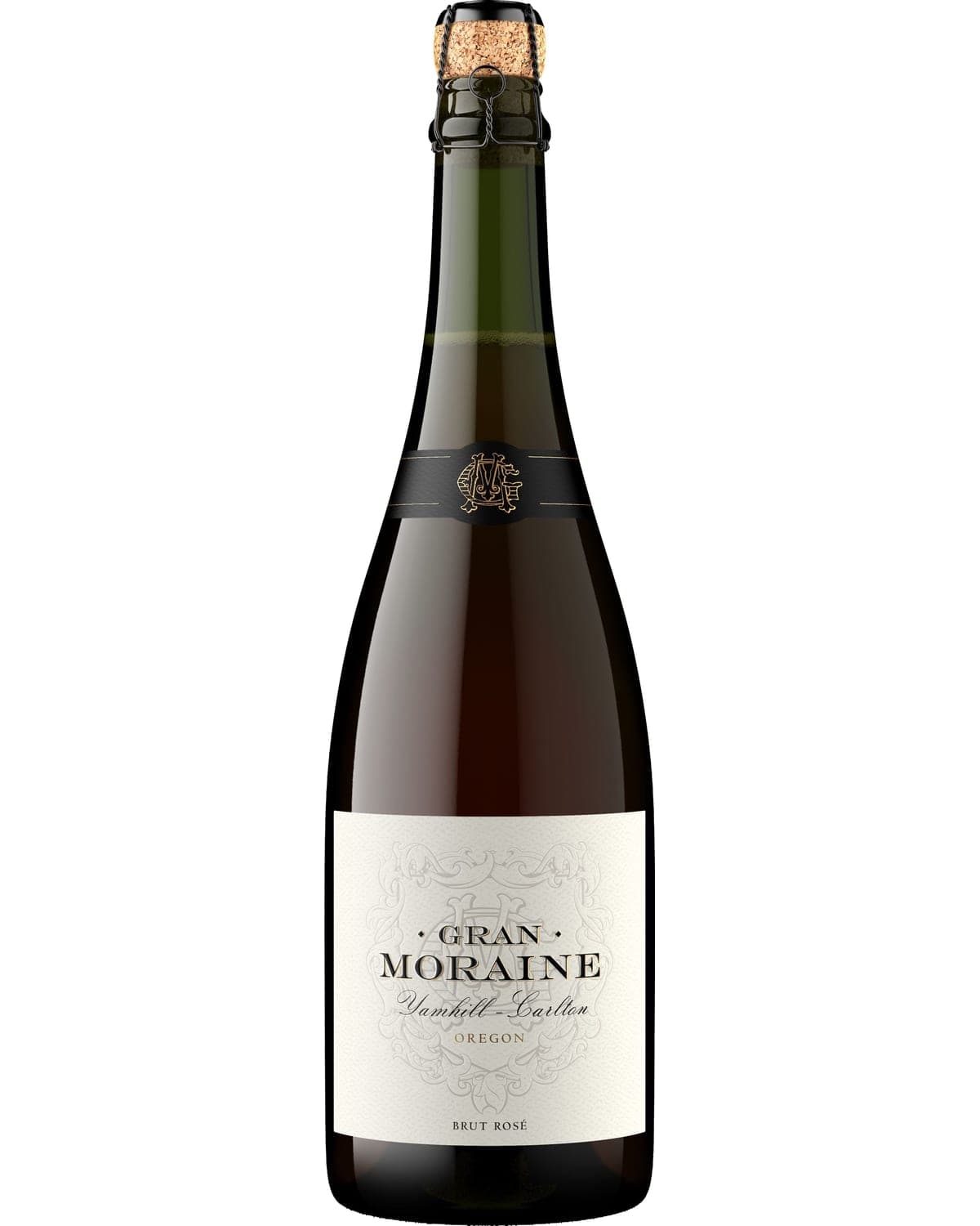 Gran Moraine Sparkling Brut Rose Front Bottle Shot