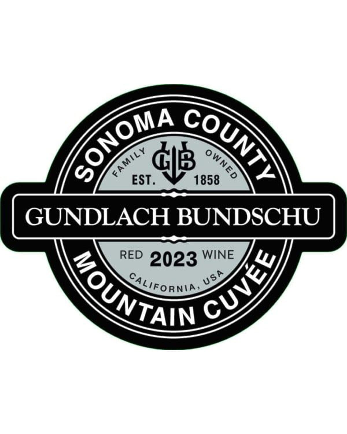 Gundlach Bundschu Mountain Cuvee (2023) — bottle