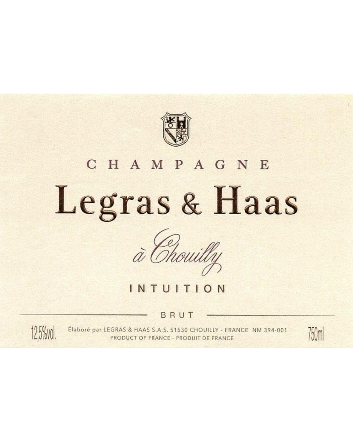 Legras & Haas Champagne Intuition Brut