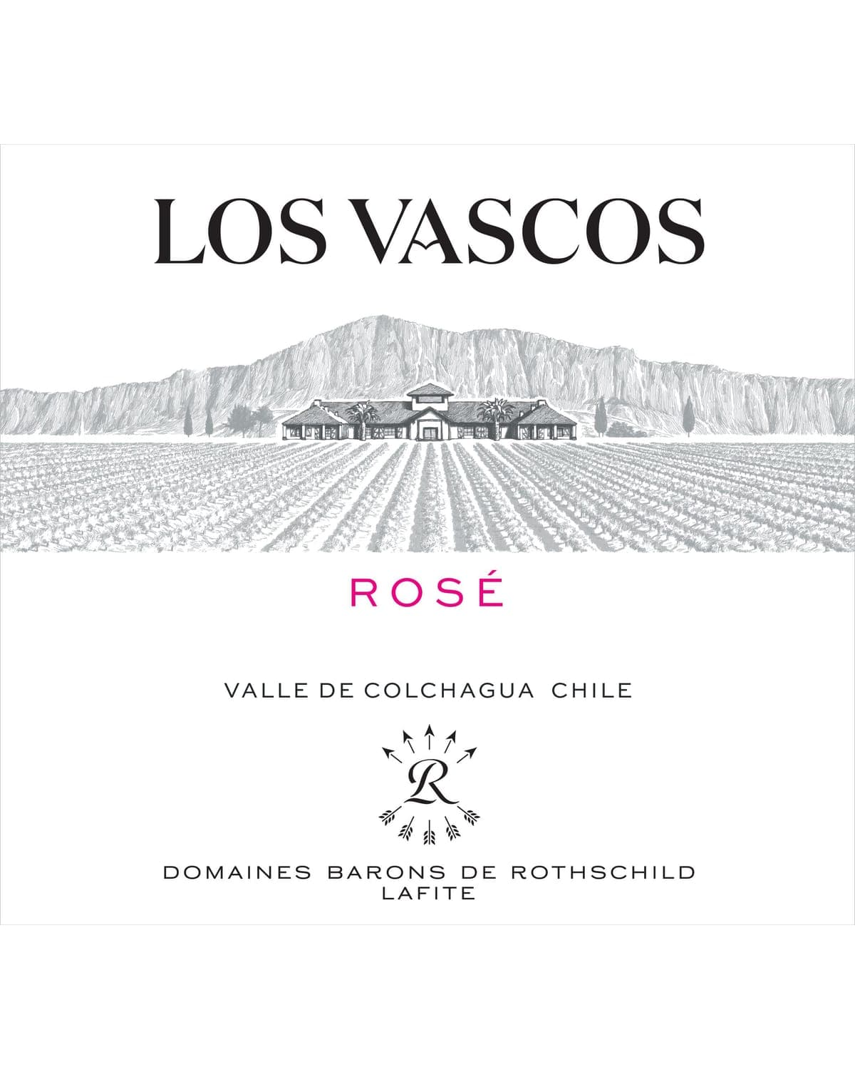 Los Vascos Rose 2022  Front Label