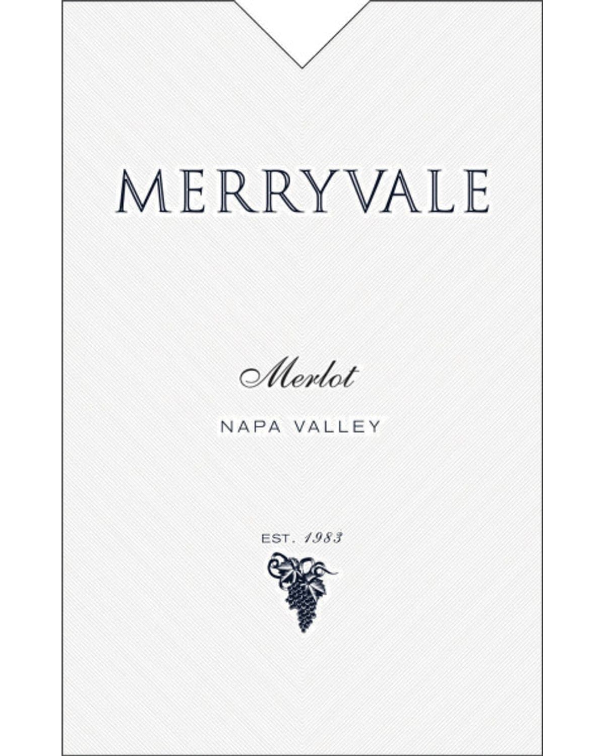 Merryvale Merlot 2019  Front Label