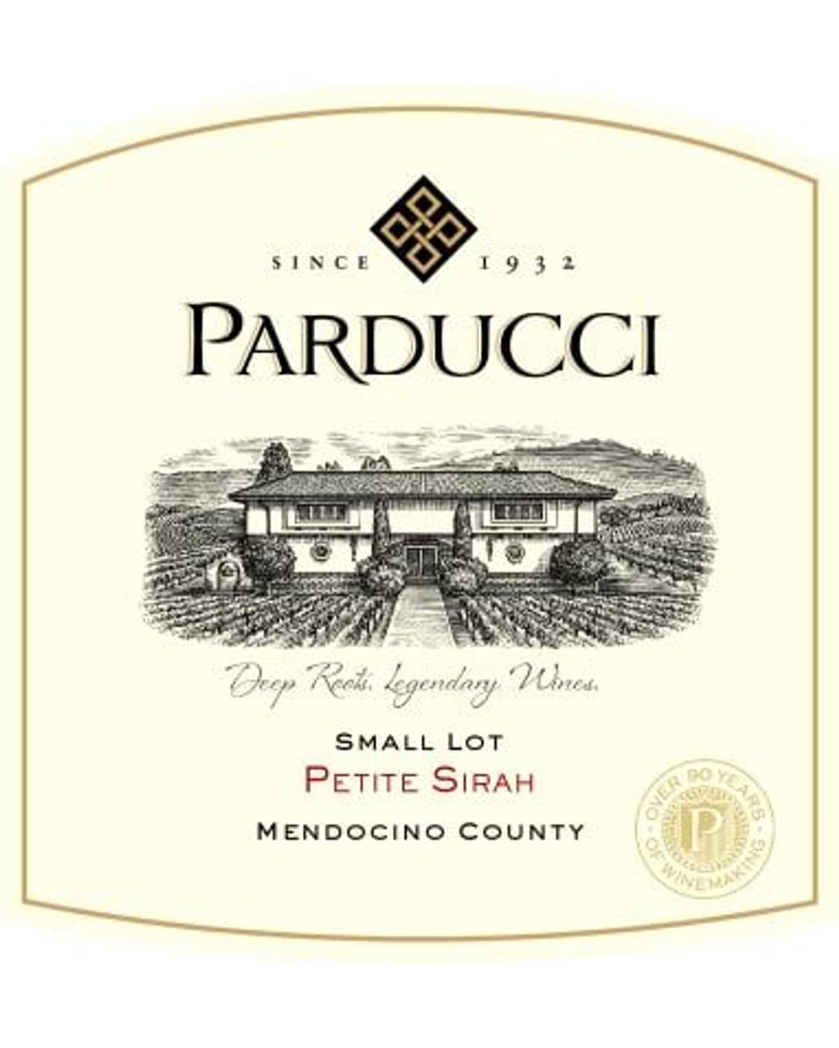 Parducci Small Lot Petite Sirah (2023) — bottle