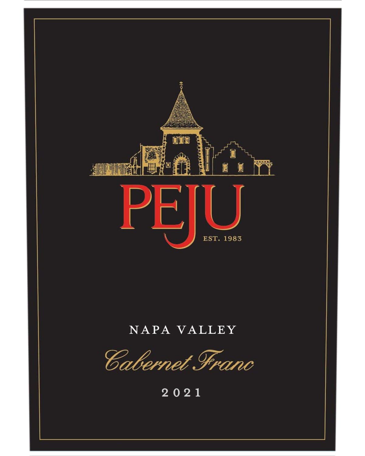 Peju Winery Cabernet Franc 2021  Front Label