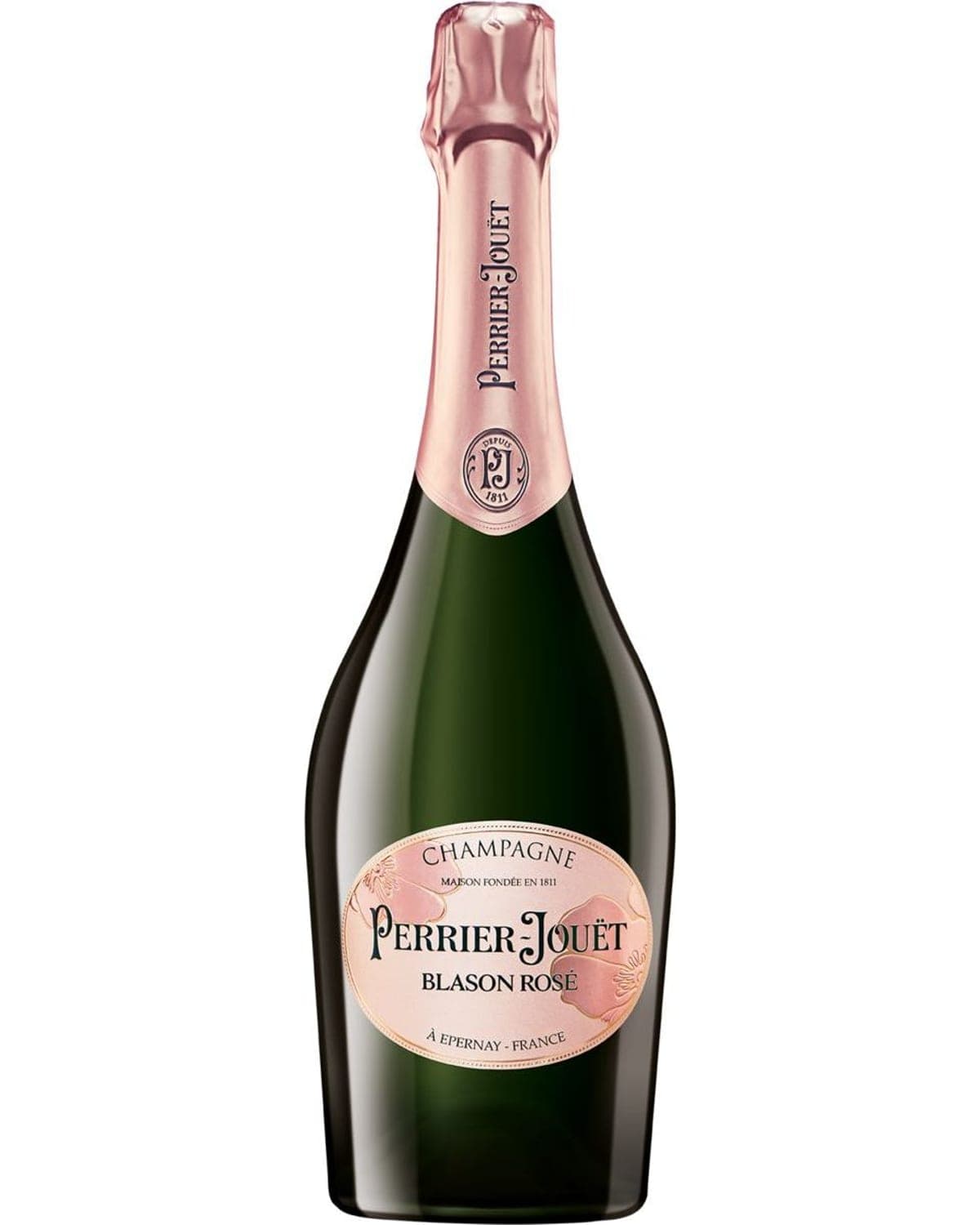 Perrier-Jouet Blason Rose Front Bottle Shot