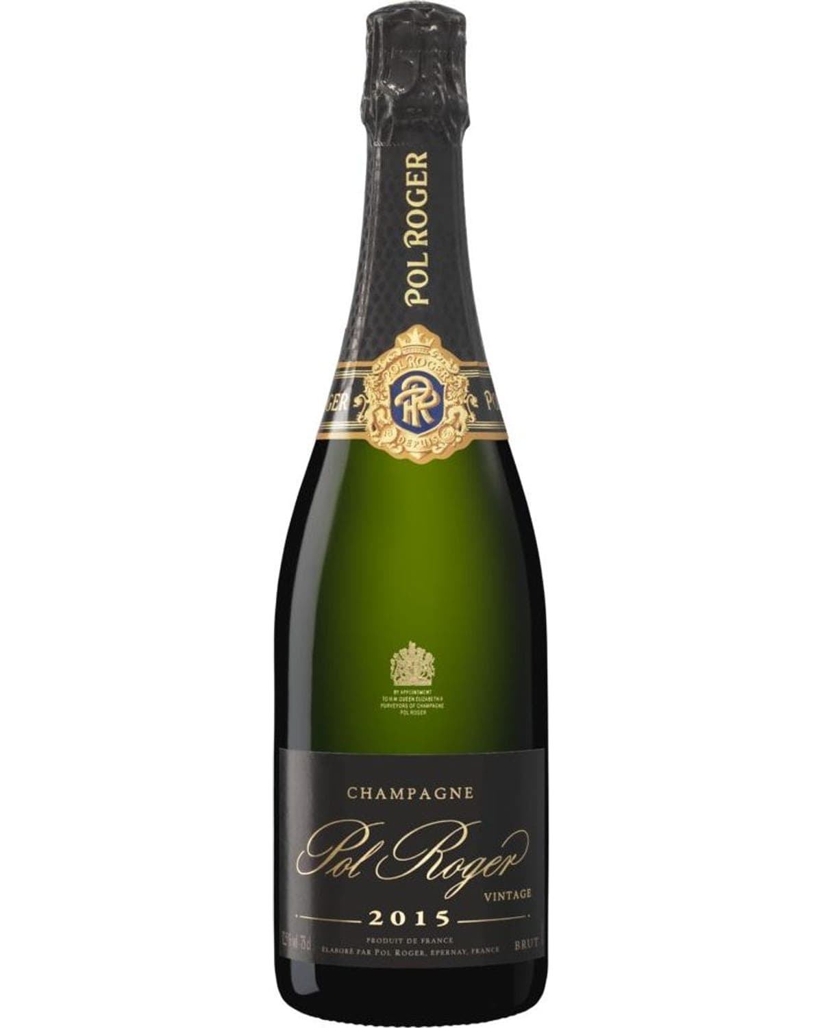 Pol Roger Vintage Brut 2015  Front Bottle Shot
