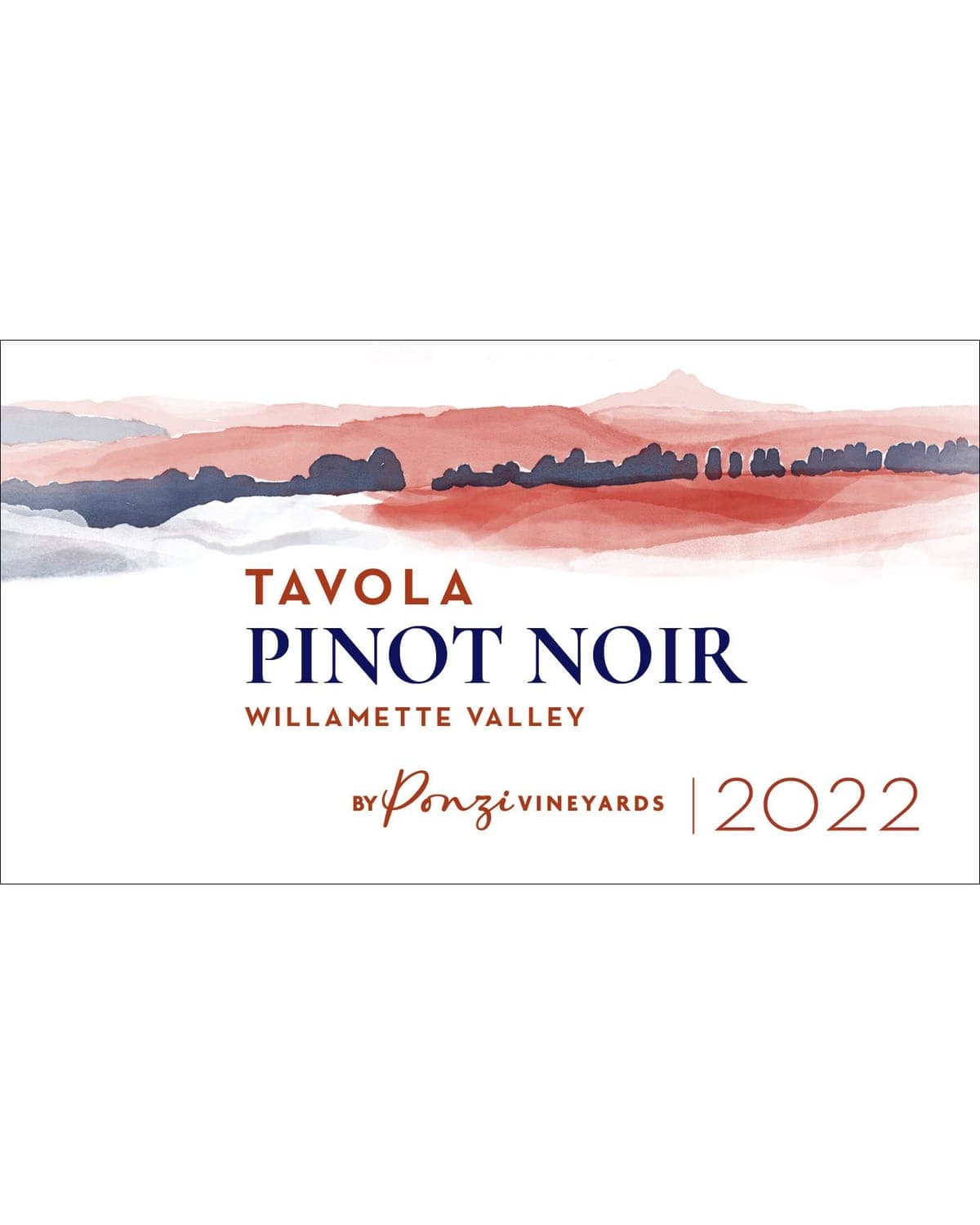 Ponzi Tavola Pinot Noir 2022  Front Label