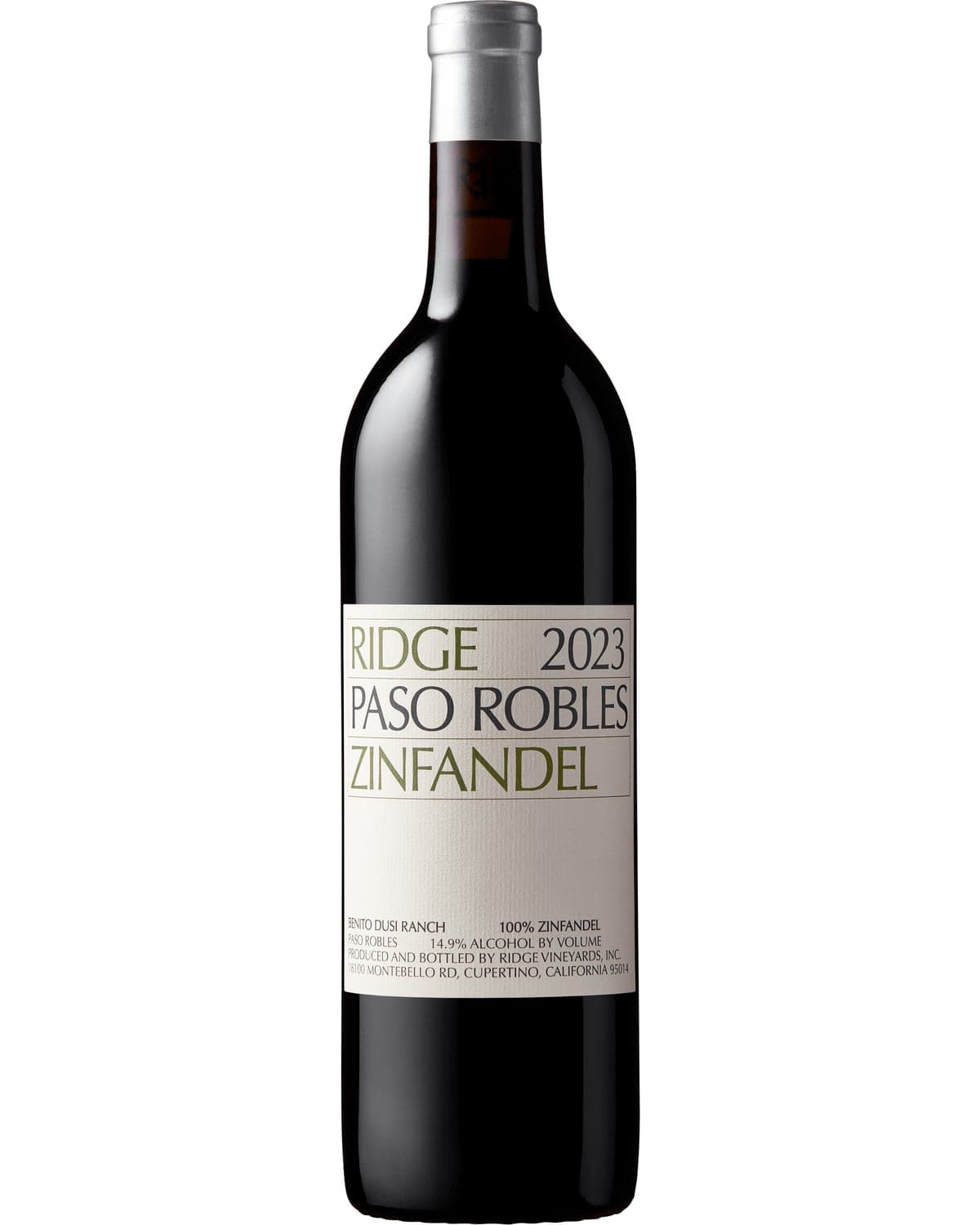 Ridge Paso Robles Zinfandel (2023) — bottle