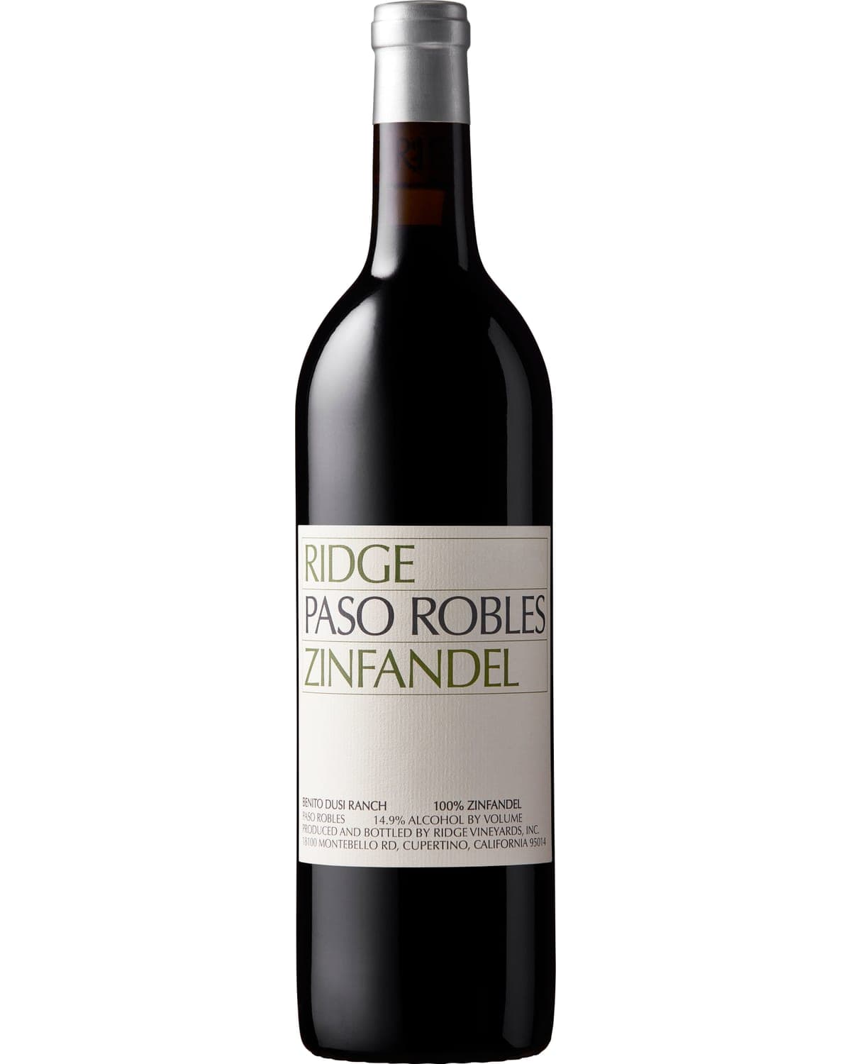 Ridge Paso Robles Zinfandel (2024) — bottle