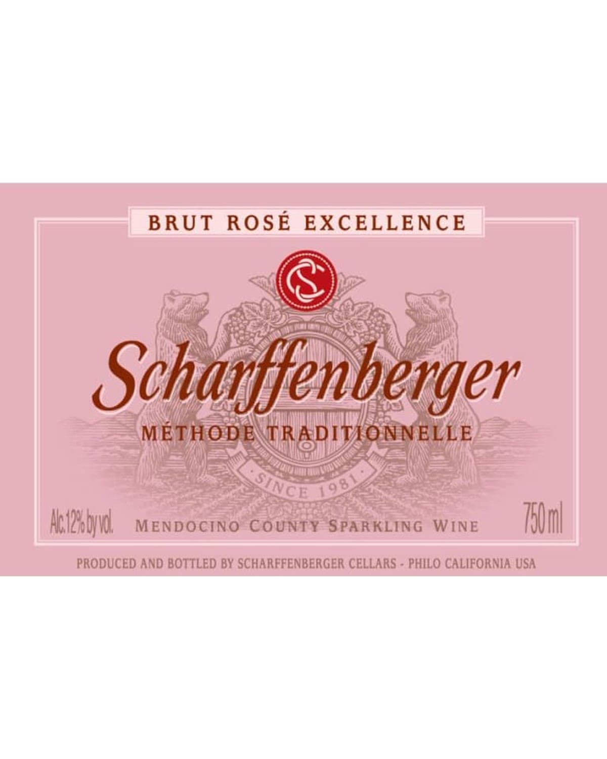 Scharffenberger Brut Rosé (NV) — bottle