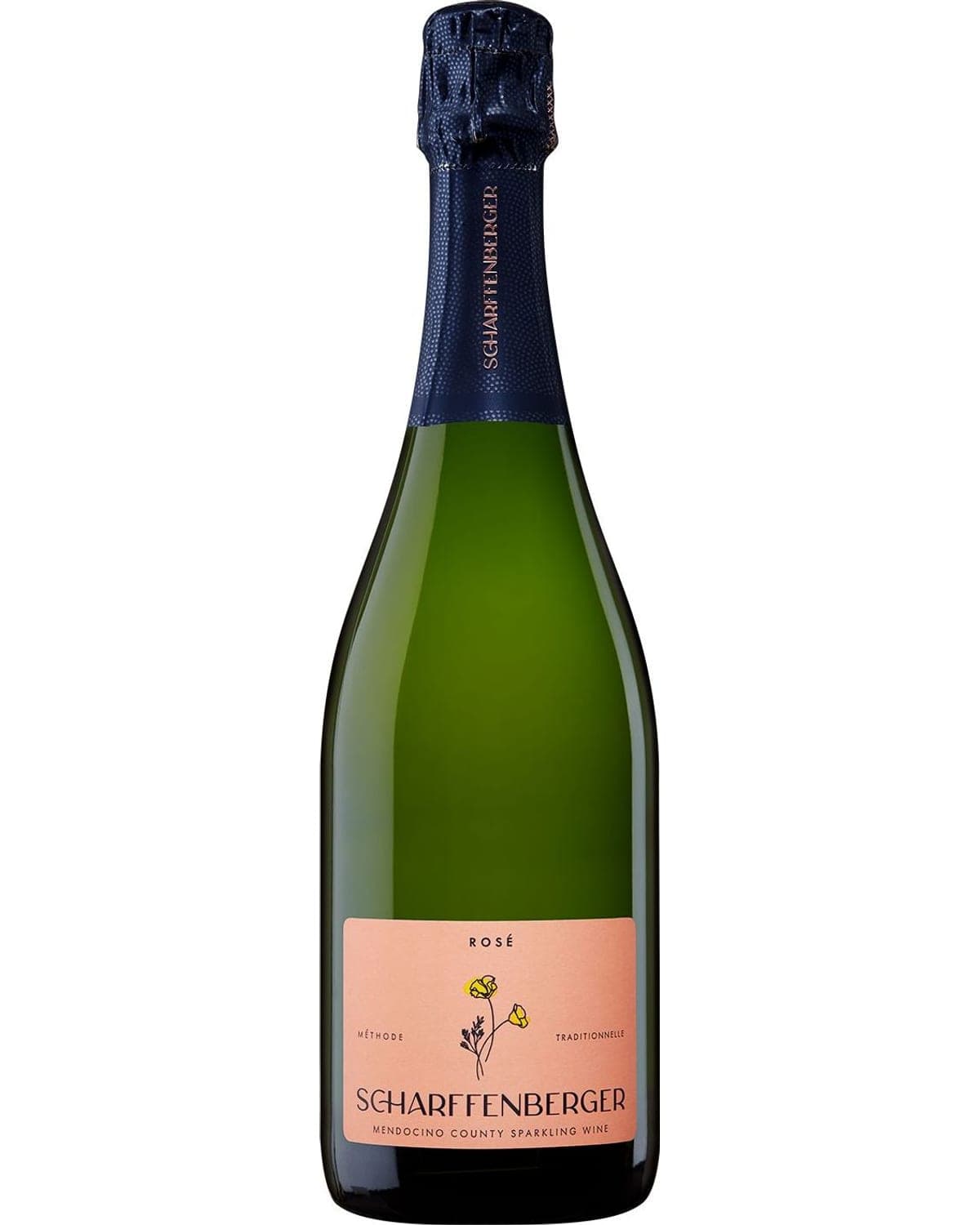 Scharffenberger Brut Rose  Front Bottle Shot