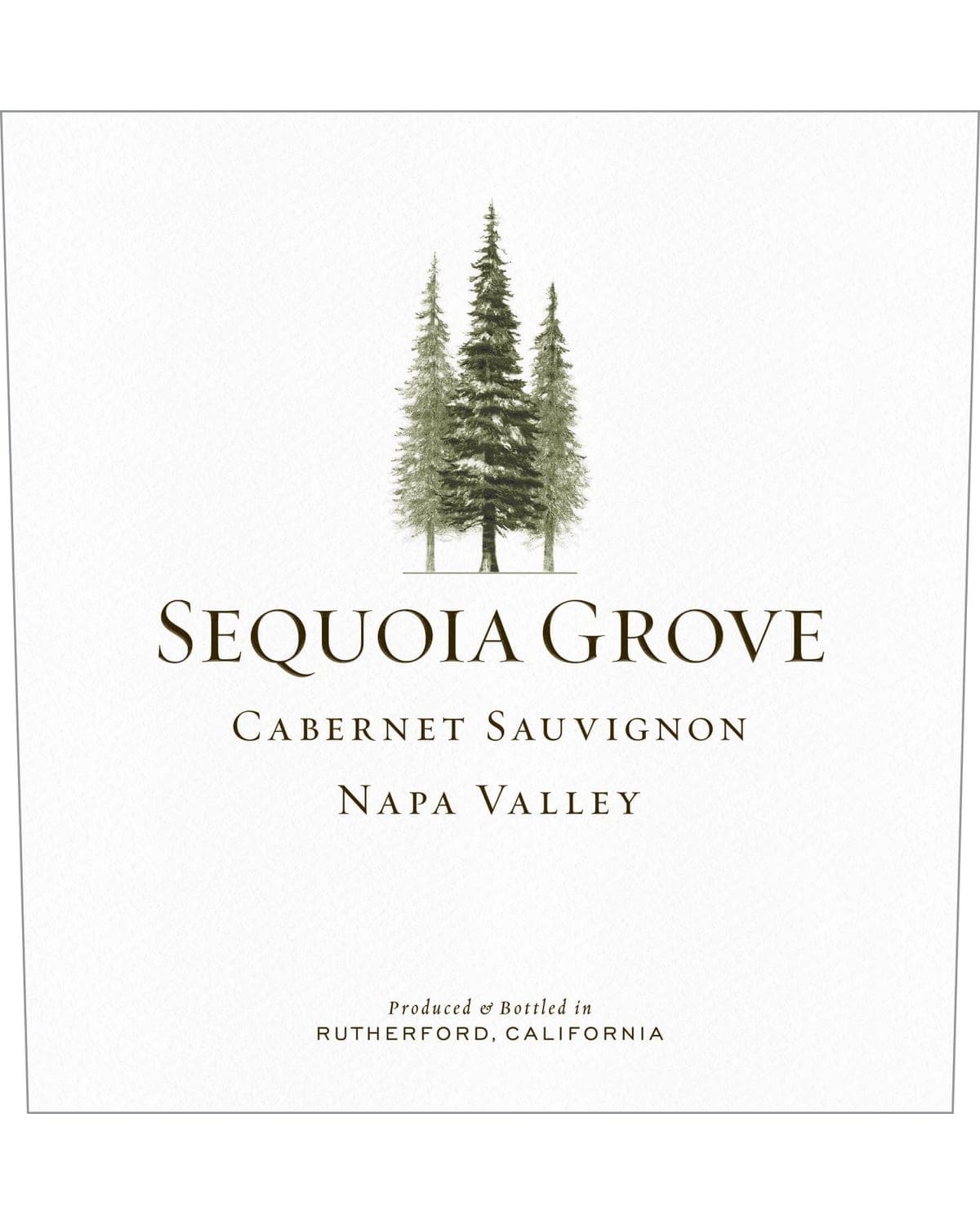 Sequoia Grove Cabernet Sauvignon 2021  Front Label