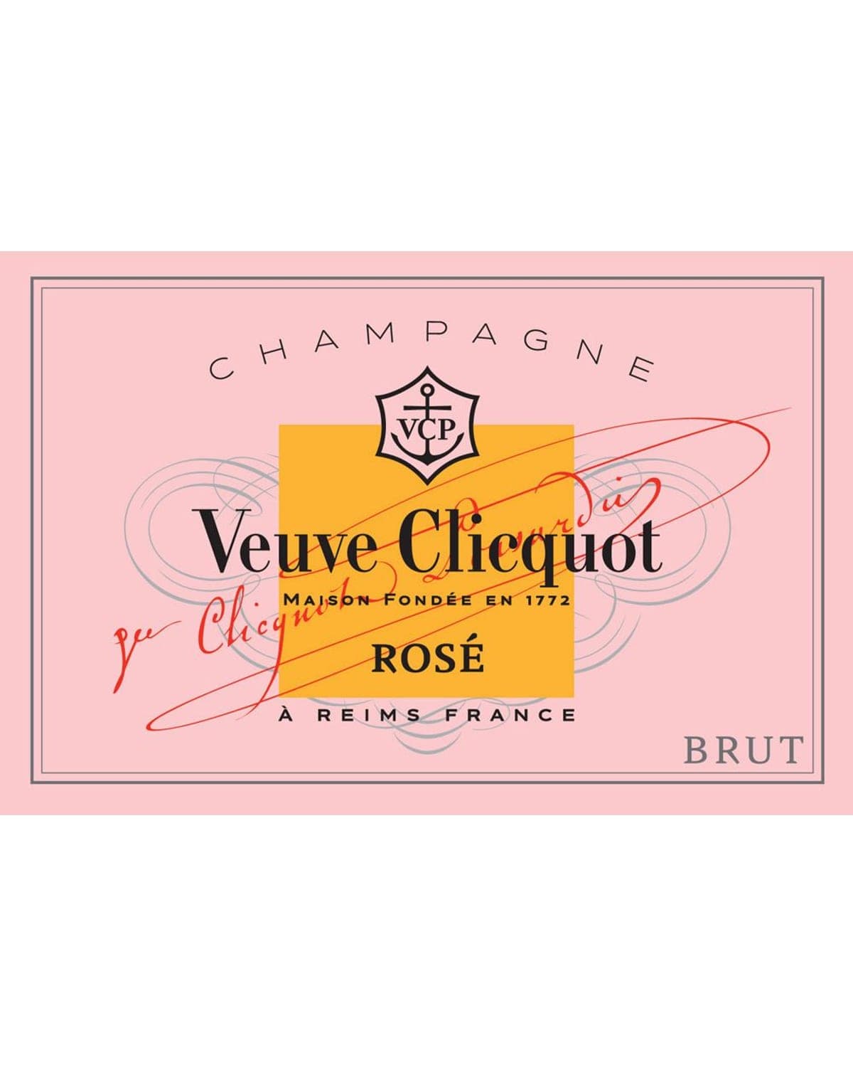 Veuve Clicquot Brut Rose Front Label