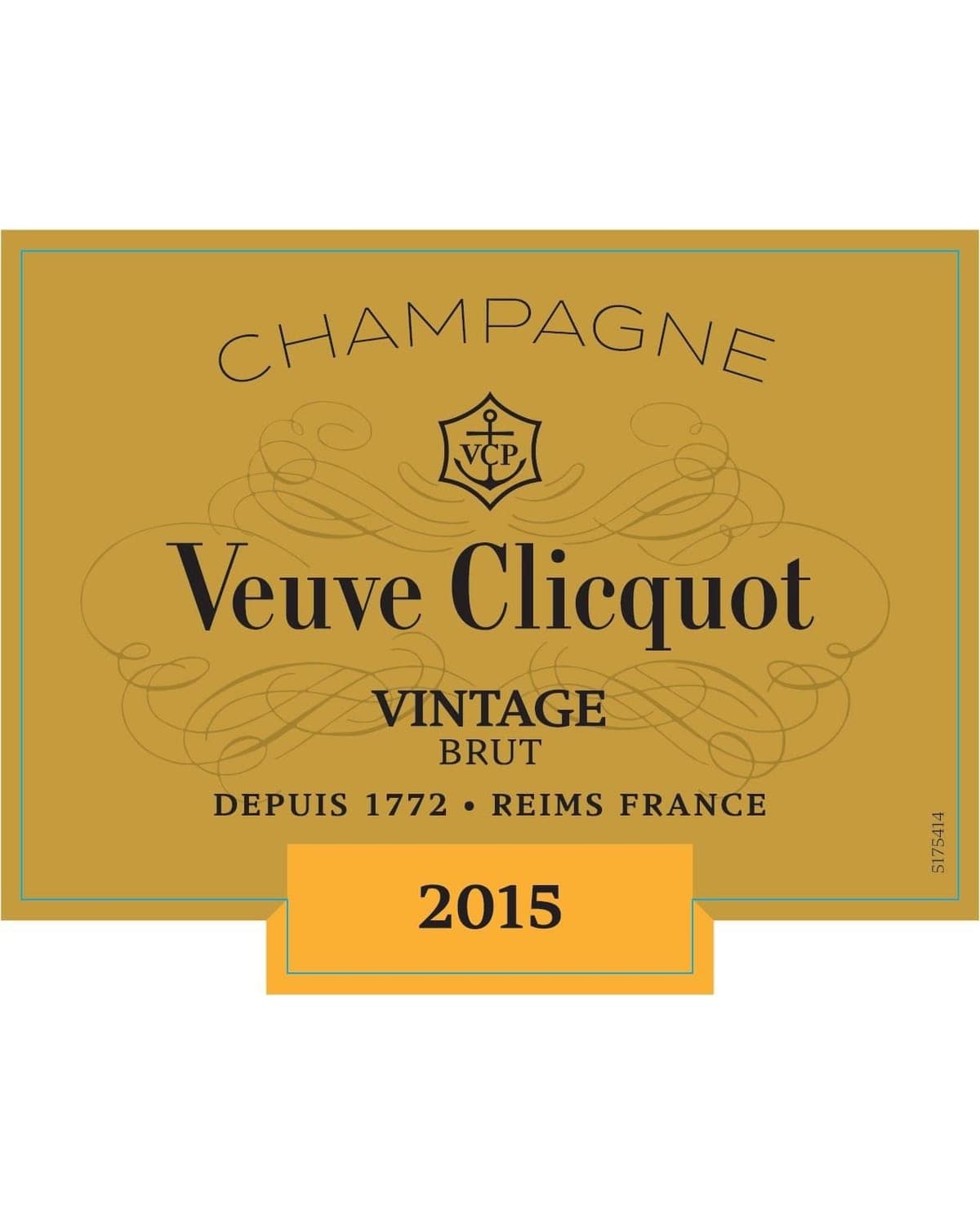 Veuve Clicquot Vintage Brut (2015) — bottle