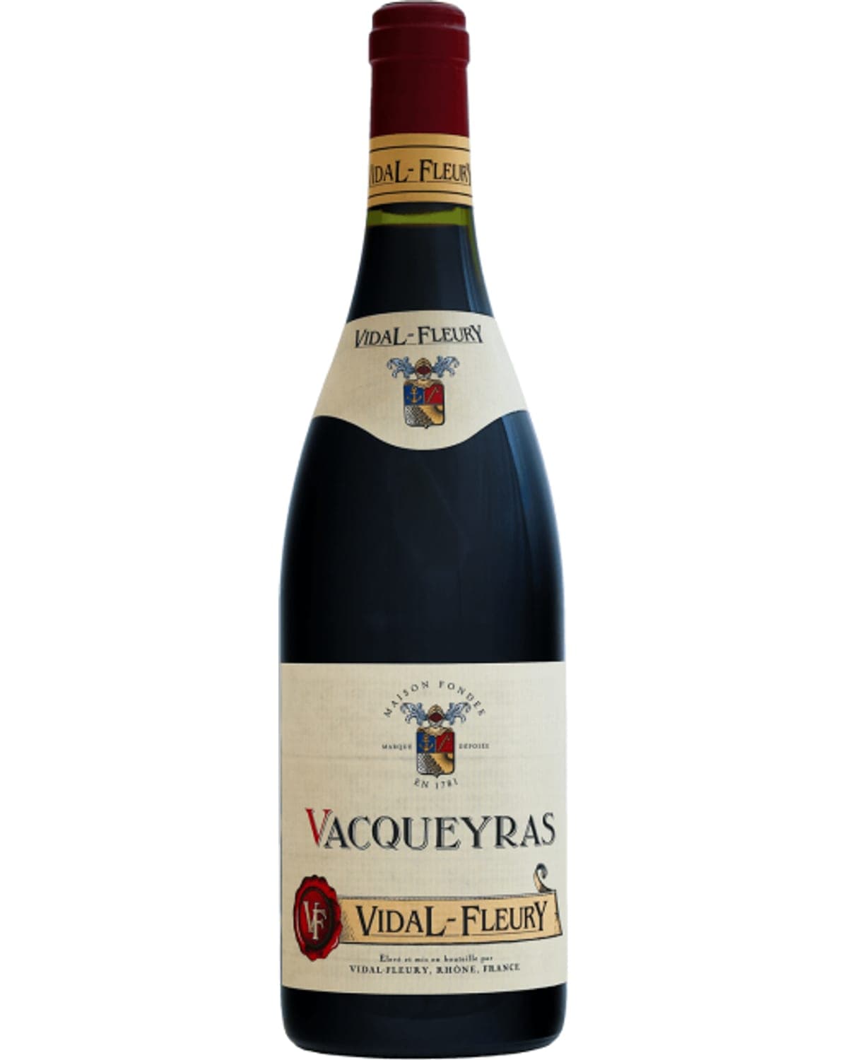 Vidal-Fleury Vacqueyras (2021) — bottle