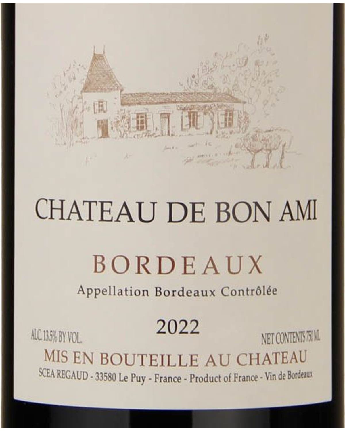 Château De Bon Ami Bordeaux (2022), label