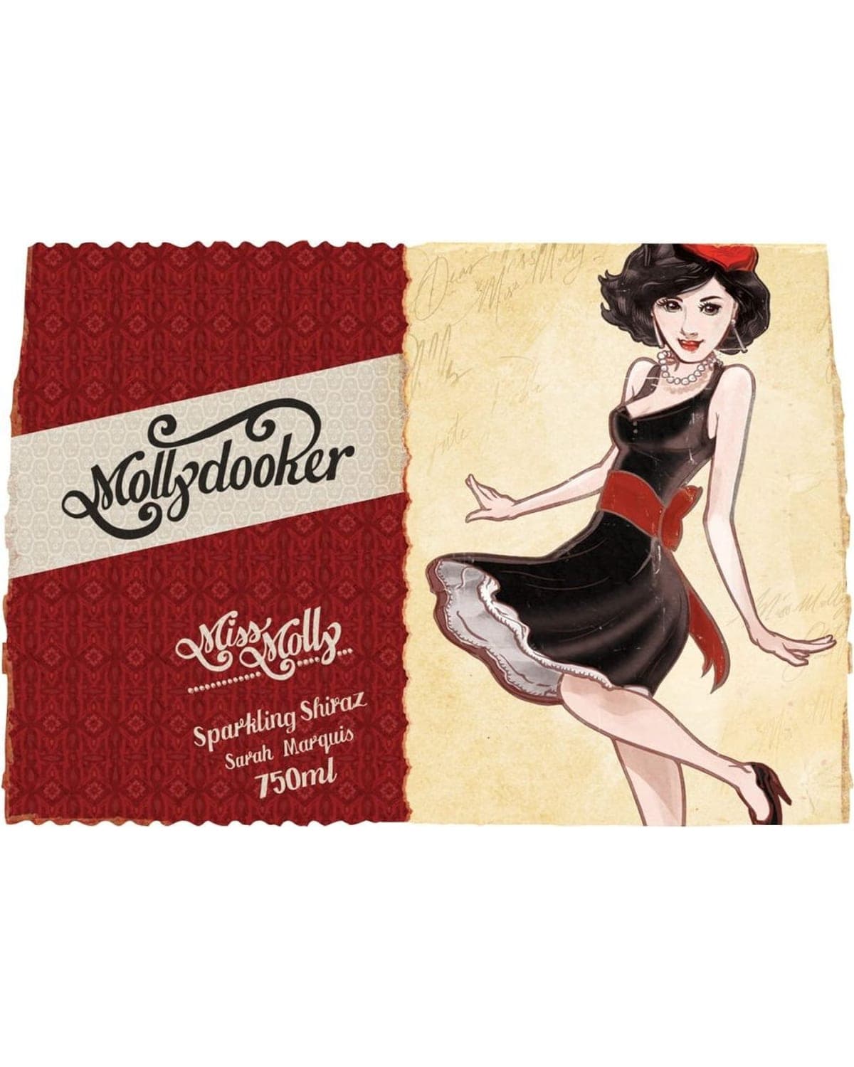 Mollydooker Miss Molly Sparkling Shiraz (2025), label