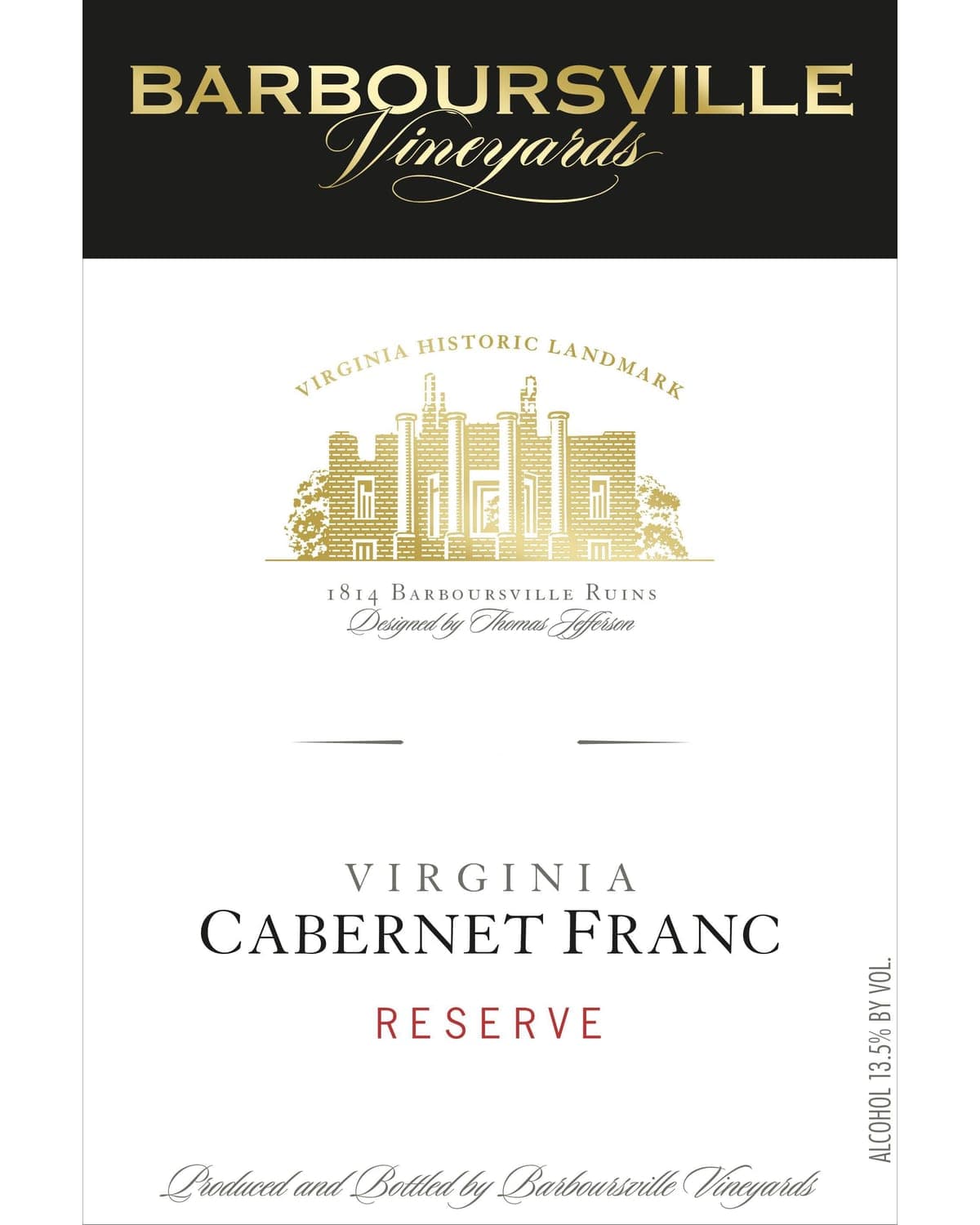 Barboursville Cabernet Franc Reserve Red 2023 | 750ml