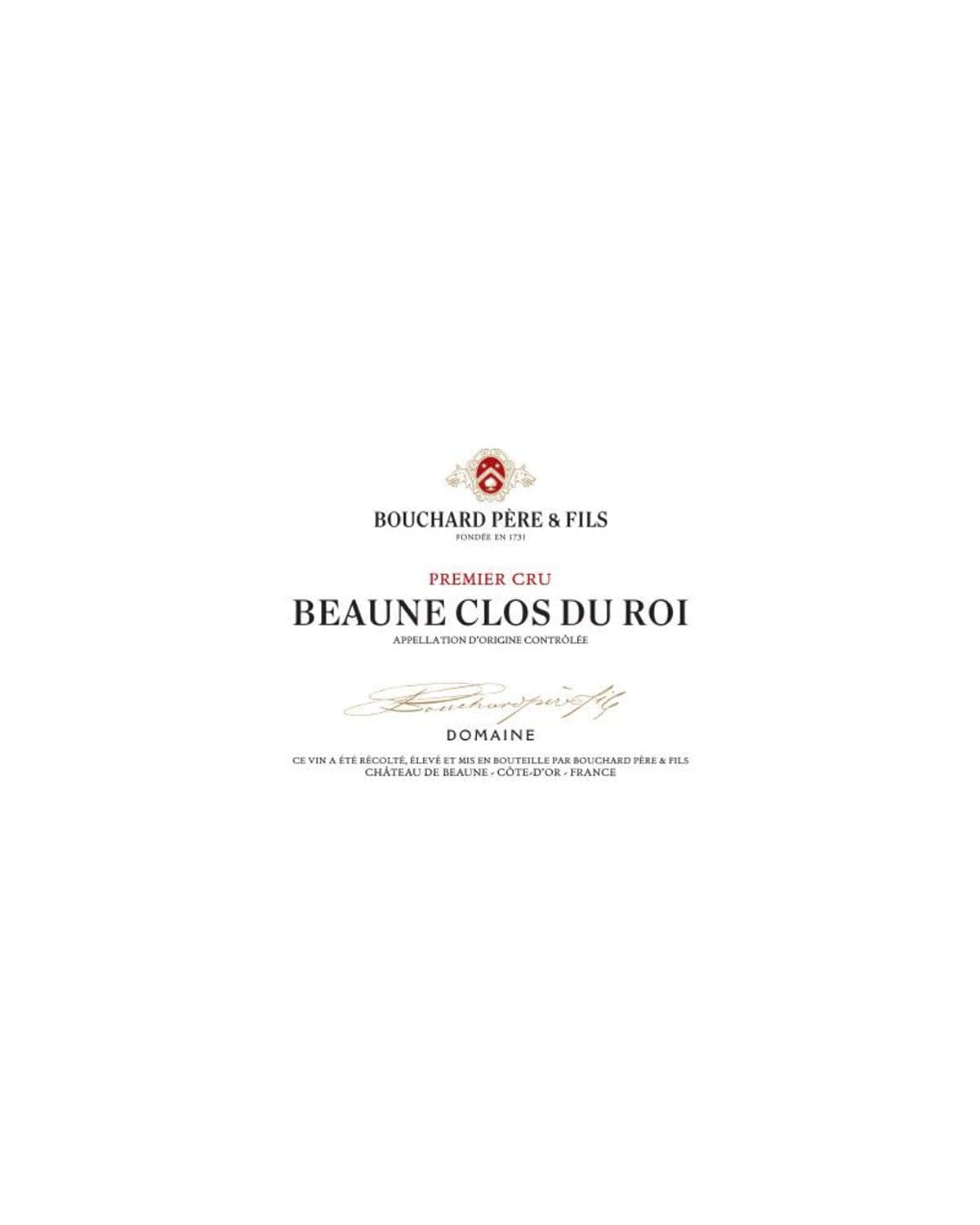 Bouchard Père et Fils Beaune Clos du Roi Premier Cru Red 2019 | 750ml