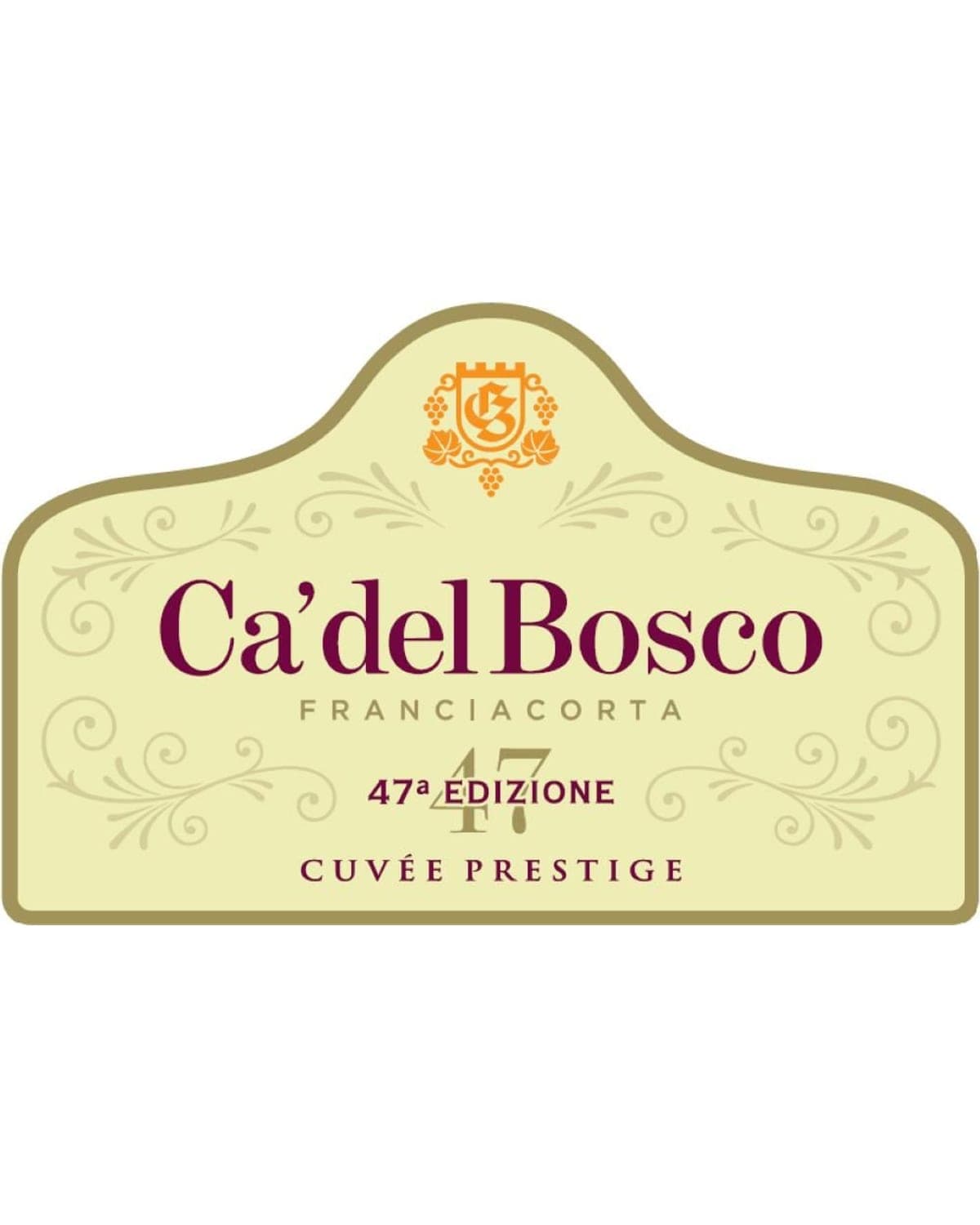 Ca' del Bosco Franciacorta Cuvee Prestige Edizione 47 Front Label