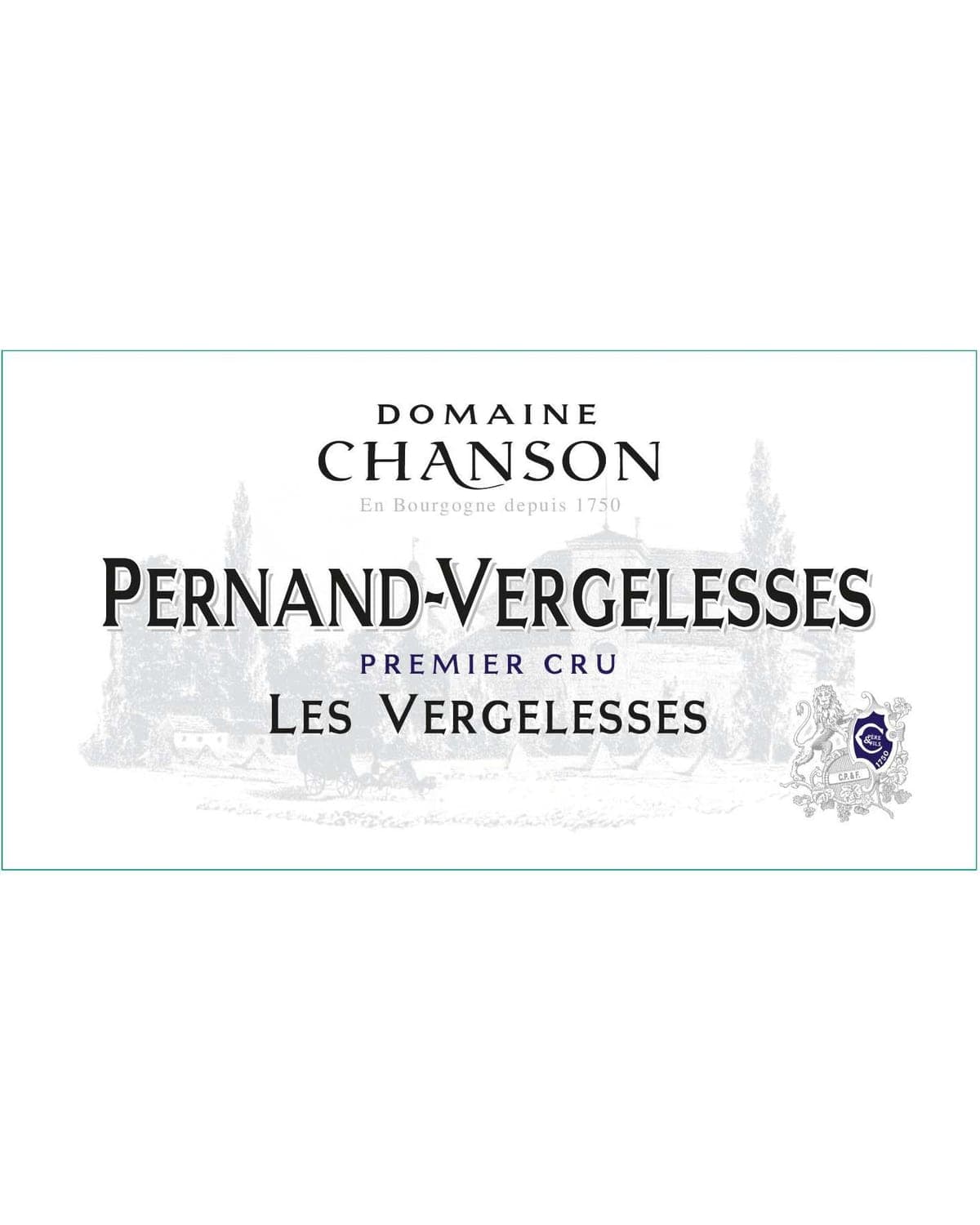 Chanson Pere & Fils Pernand-Vergelesses Les Vergelesses Premier Cru 2021 Front Label
