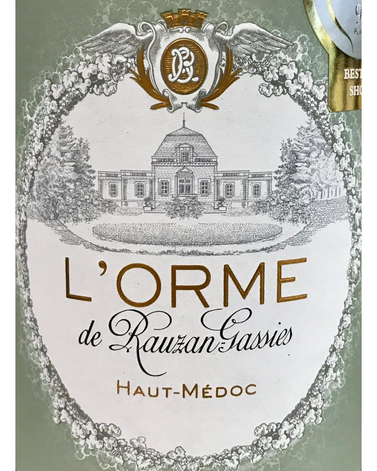 Chateau Rauzan-Gassies L'ORME de Rauzan Gassies (2018)