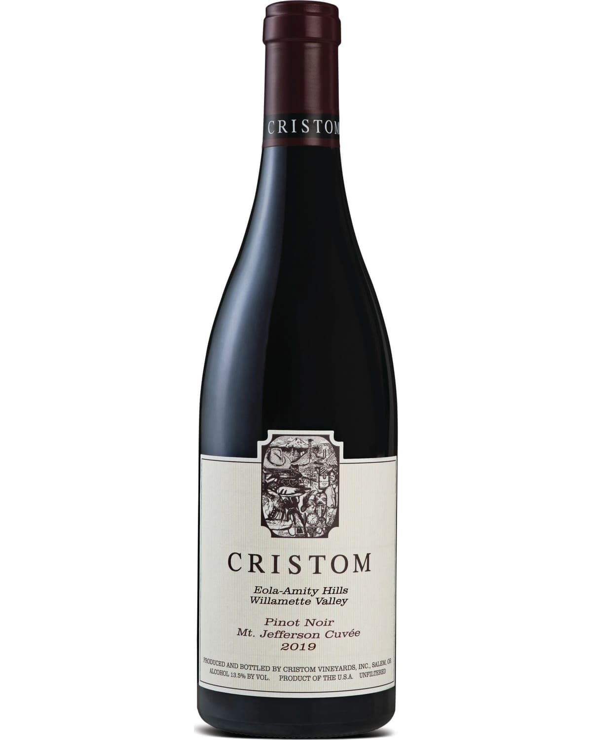 Cristom Mt. Jefferson Cuvee Pinot Noir (1.5 Liter Magnum) 2019 Front Bottle Shot