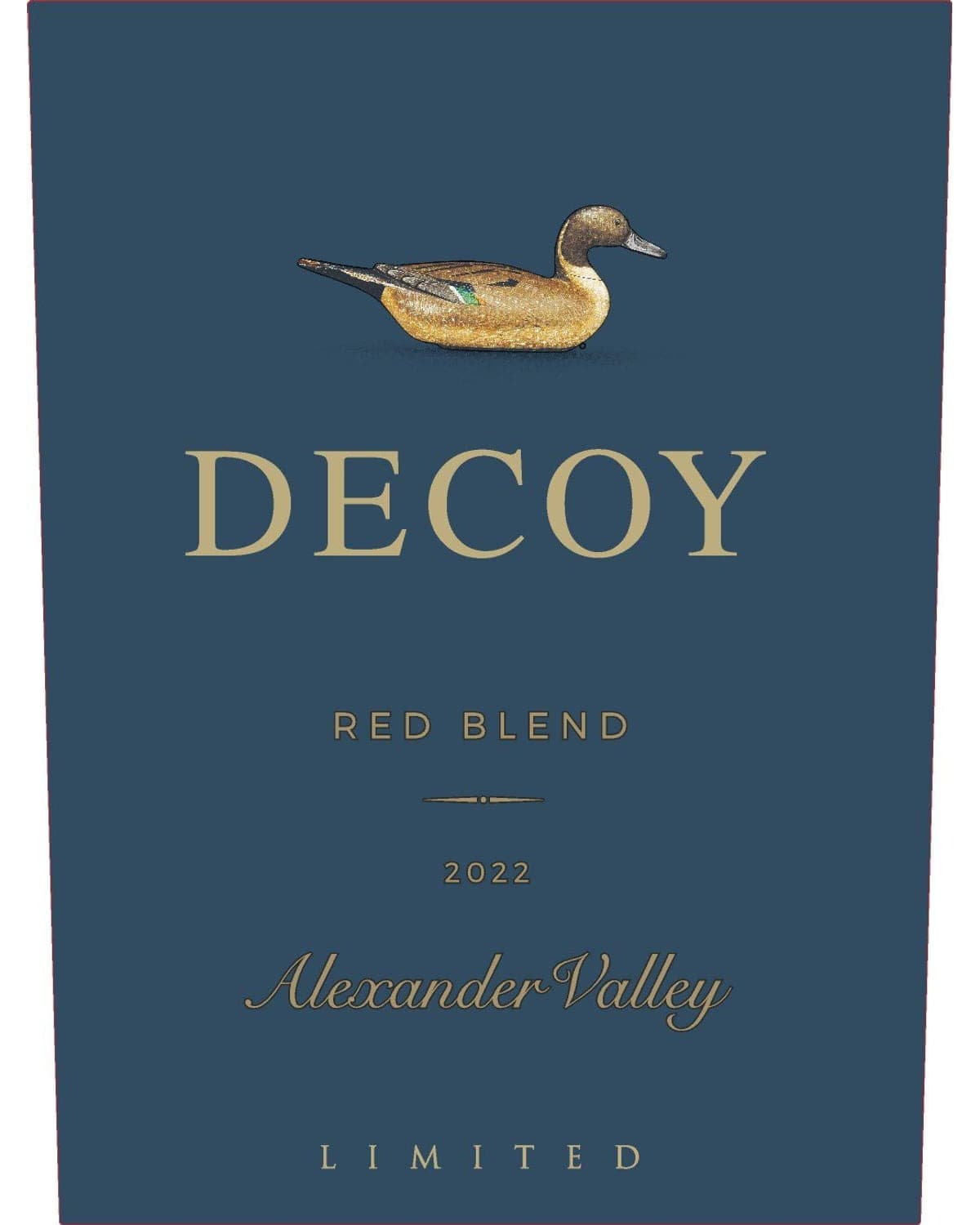 Decoy Limited Alexander Valley Red 2022 Front Label