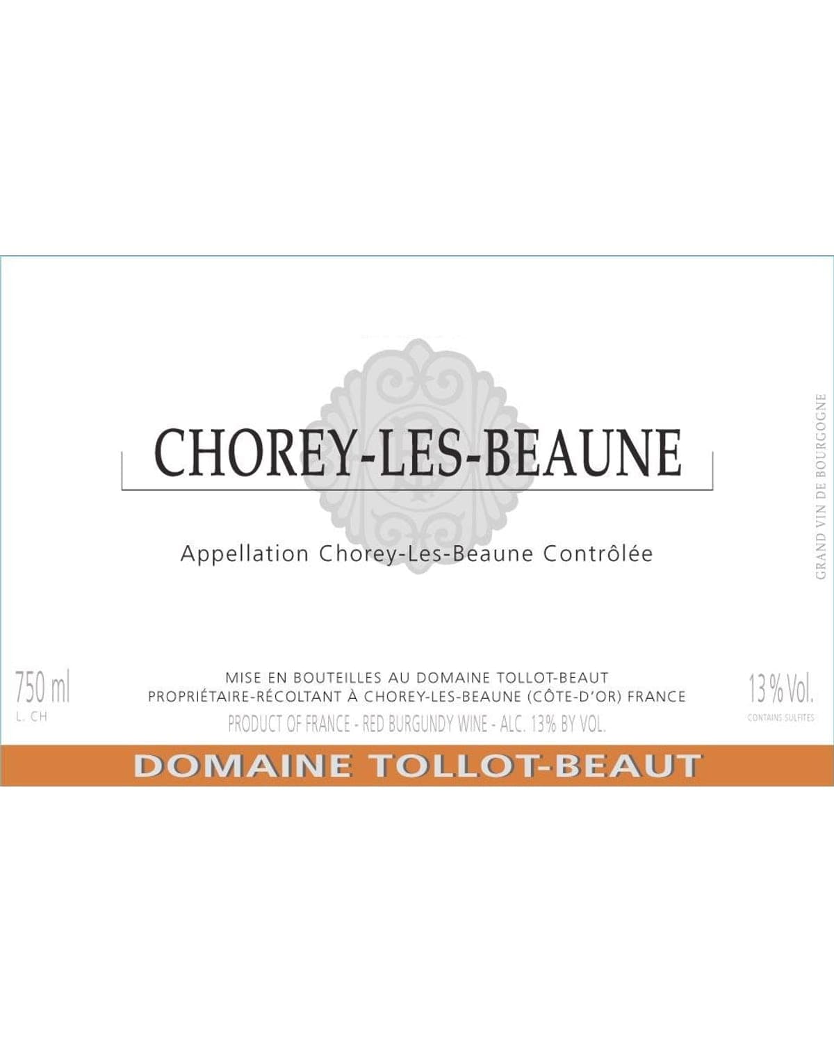 Domaine Tollot-Beaut Chorey-Les-Beaune 2021 Front Label
