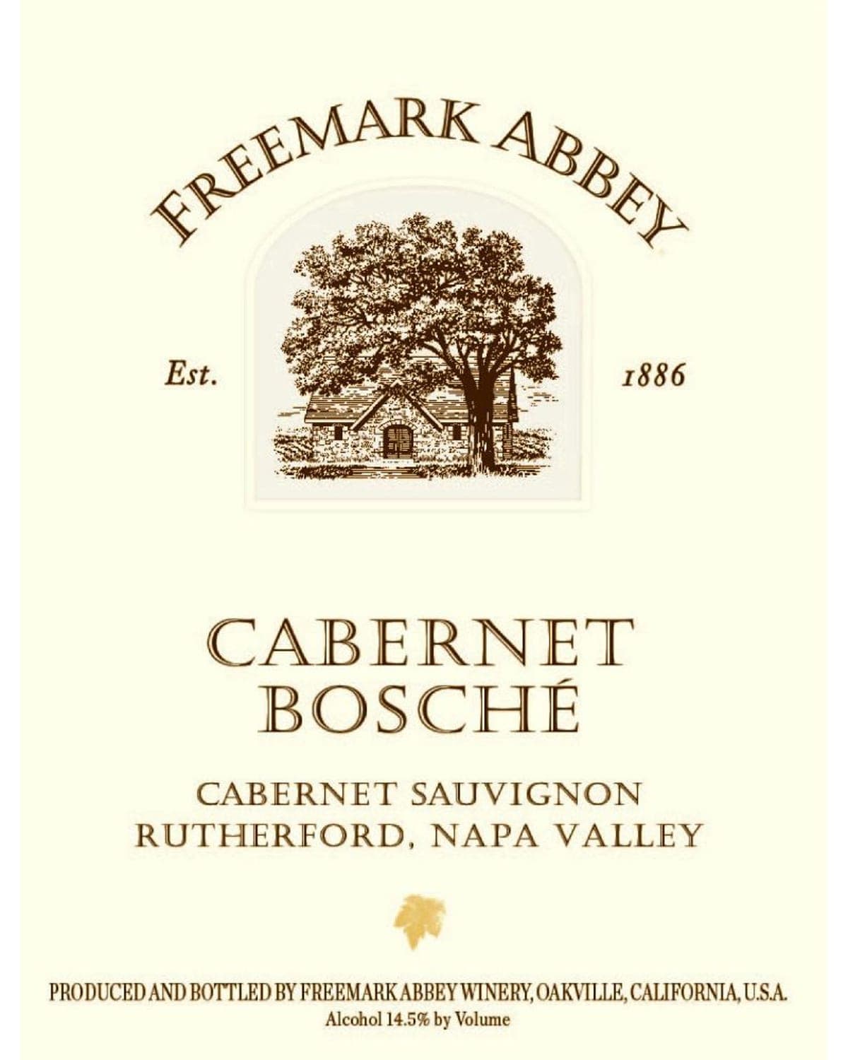 Freemark Abbey Bosche Cabernet Sauvignon 2013 Front Label