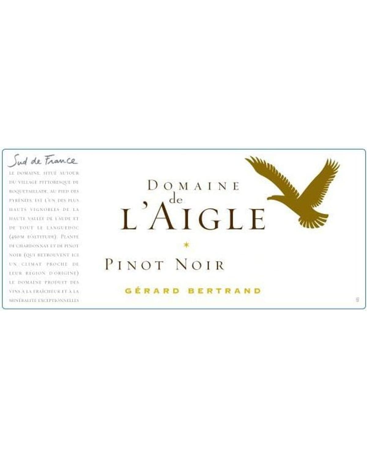 Gérard Bertrand Domaine de l'Aigle Pinot Noir Red 2023 | 750ml