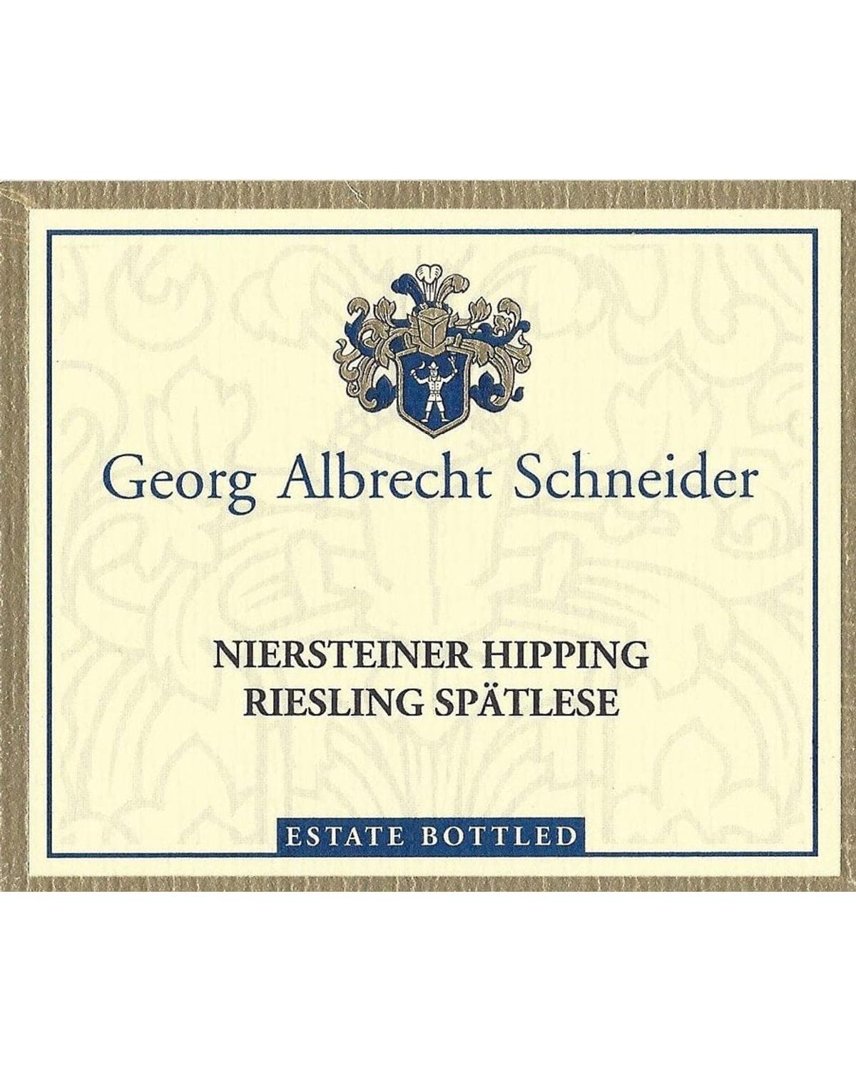 Georg Albrecht Schneider Niersteiner Hipping Riesling Spatlese 2020 Front Label