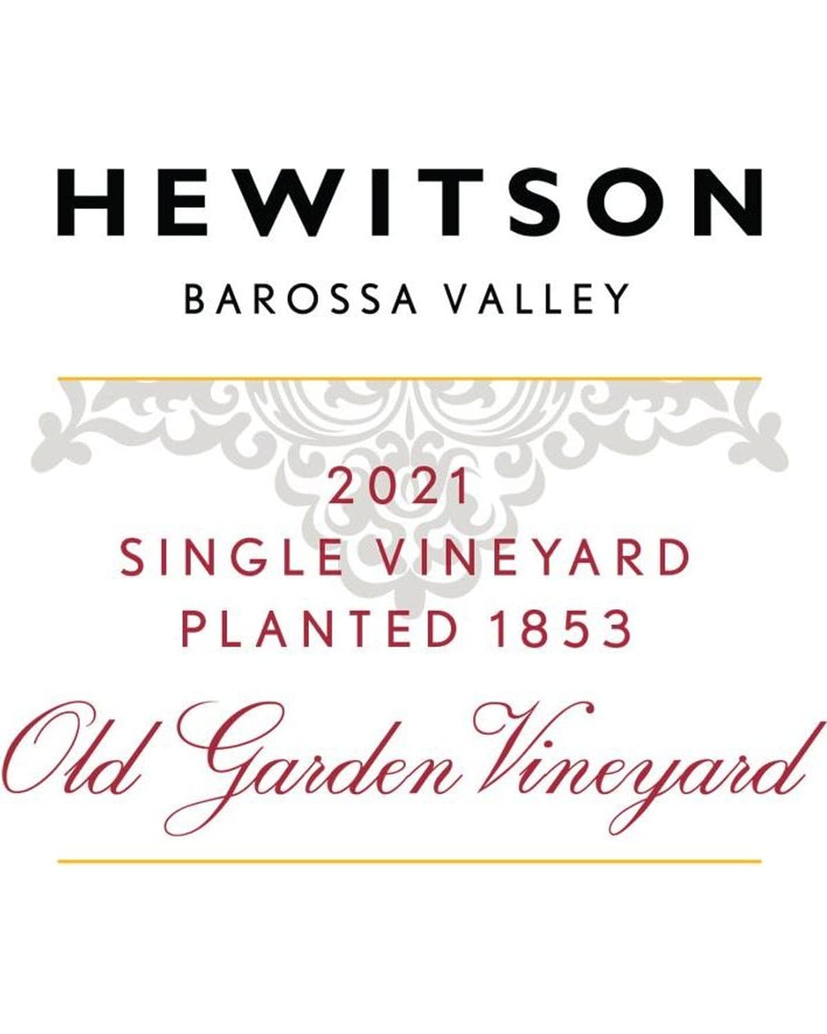Hewitson Old Garden Mourvedre 2021 Front Label