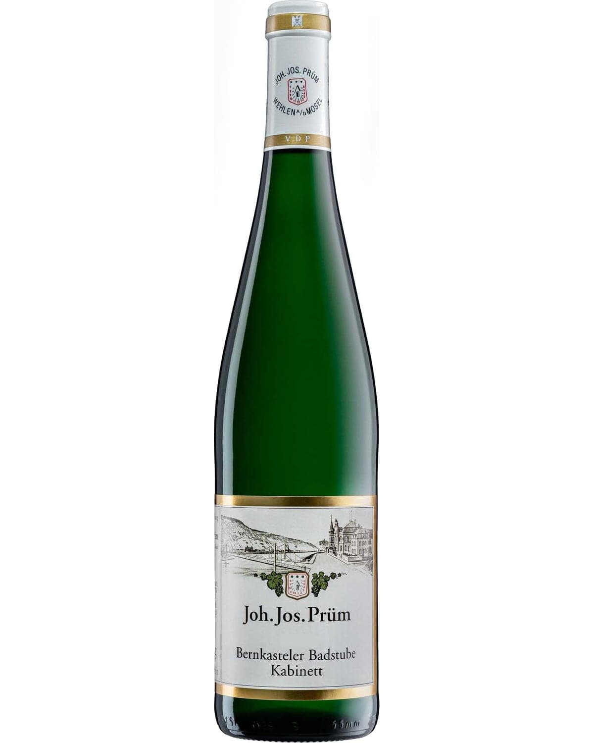 J.J. Prum Bernkasteler Badstube Riesling Kabinett 2023 Front Bottle Shot
