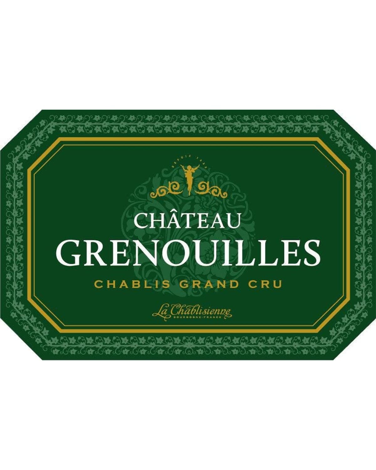 La Chablisienne Chablis Chateau Grenouilles Grand Cru 2019 Front Label