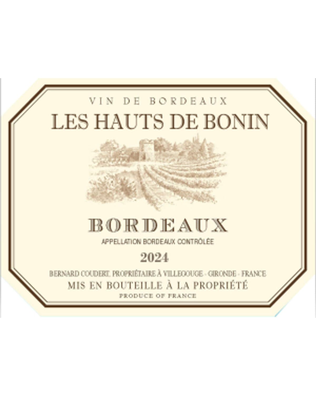 Les Hauts de Bonin Les Hauts de Bonin Bordeaux Red 2024 | 750ml