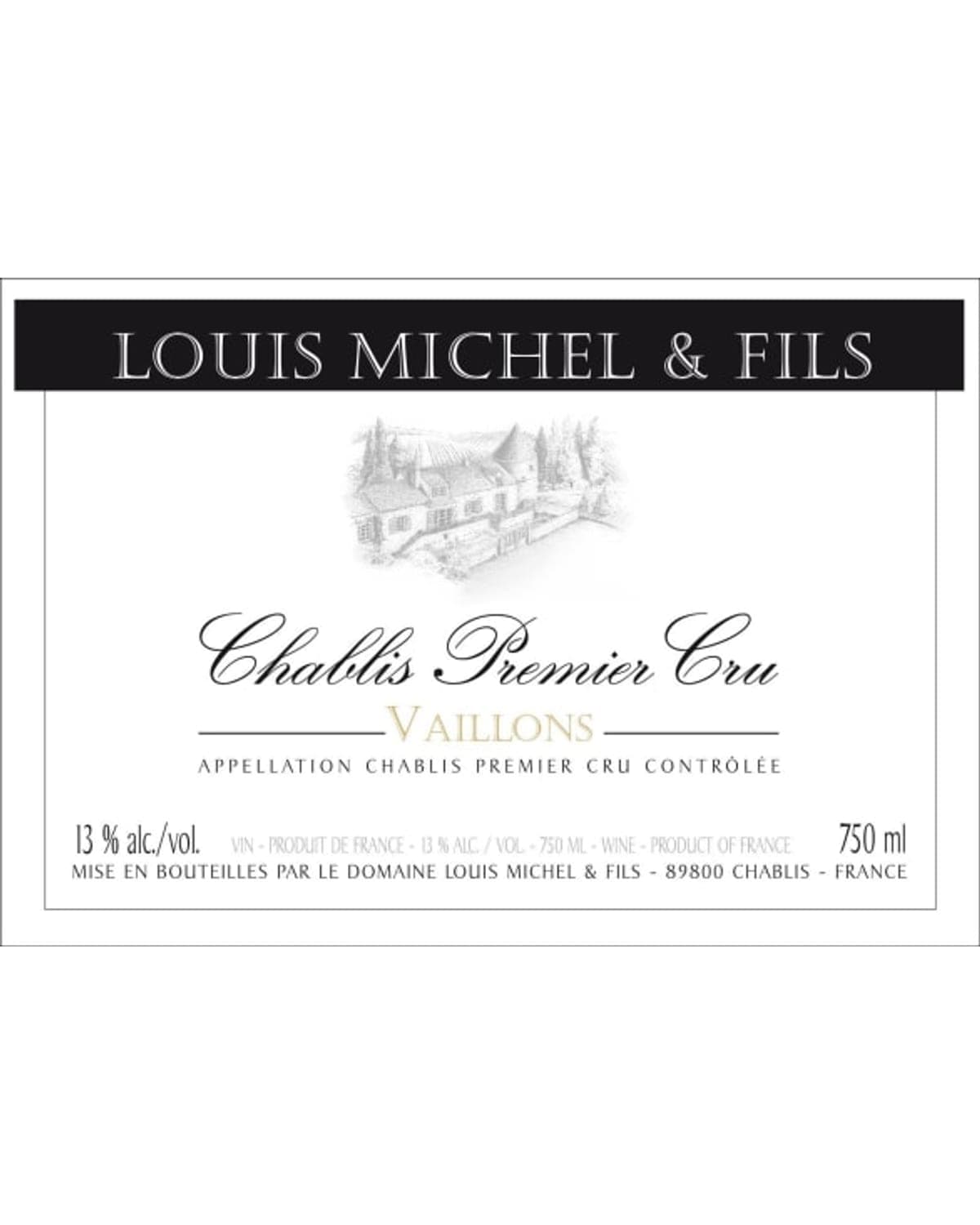 Louis Michel & Fils Chablis 'Vaillons' Premier Cru White 2023 | 750ml