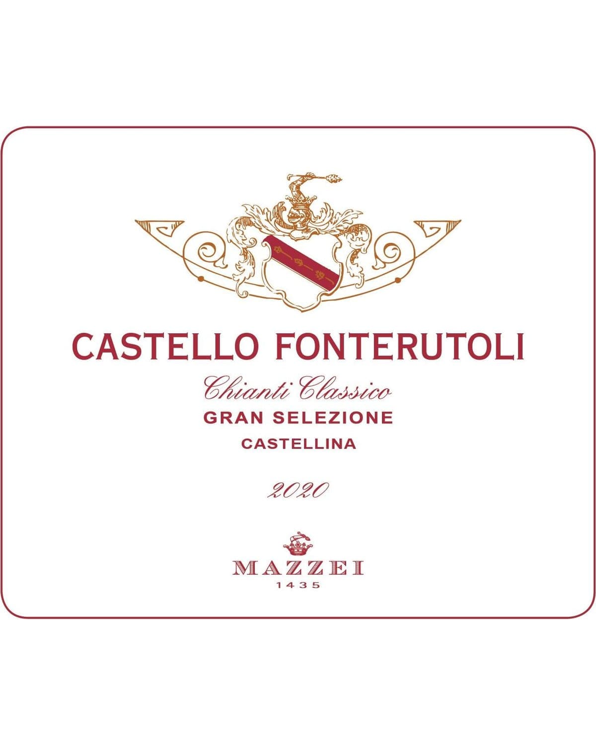 Mazzei Castello Fonterutoil Chianti Classico Gran Selezione Red 2020 | 750ml