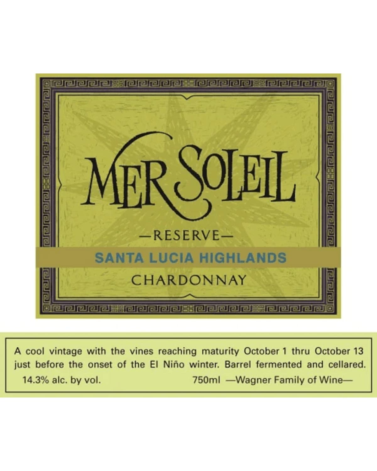 Mer Soleil Monterey Reserve Chardonnay White 2023 | 750ml