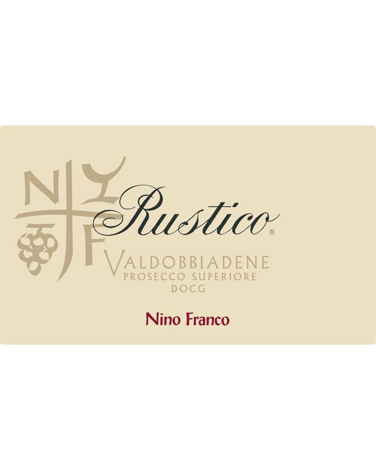 Nino Franco Rustico Prosecco Superiore Front Label