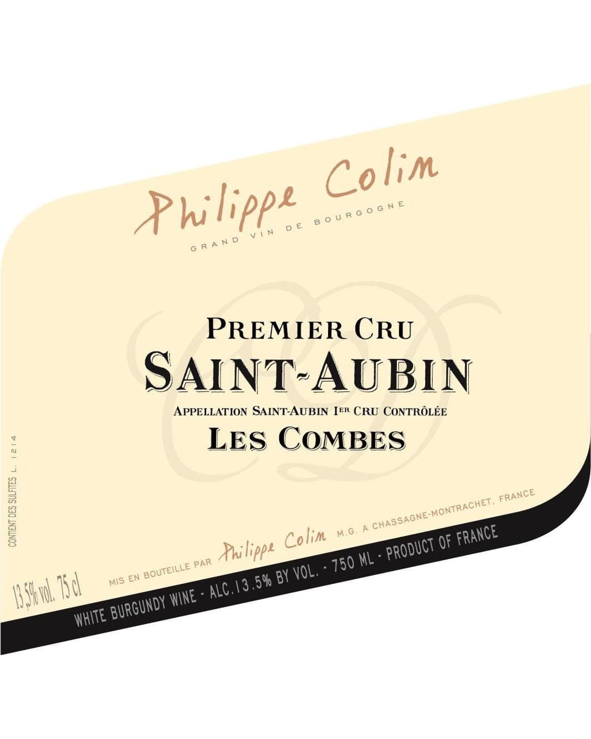 Phillipe Colin Saint-Aubin Les Combes Premier Cru White 2023 | 750ml