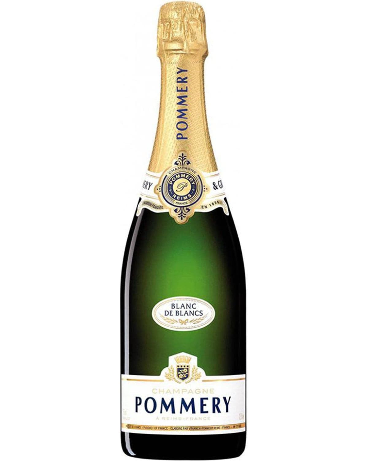 Pommery Blanc de Blancs Brut Front Bottle Shot