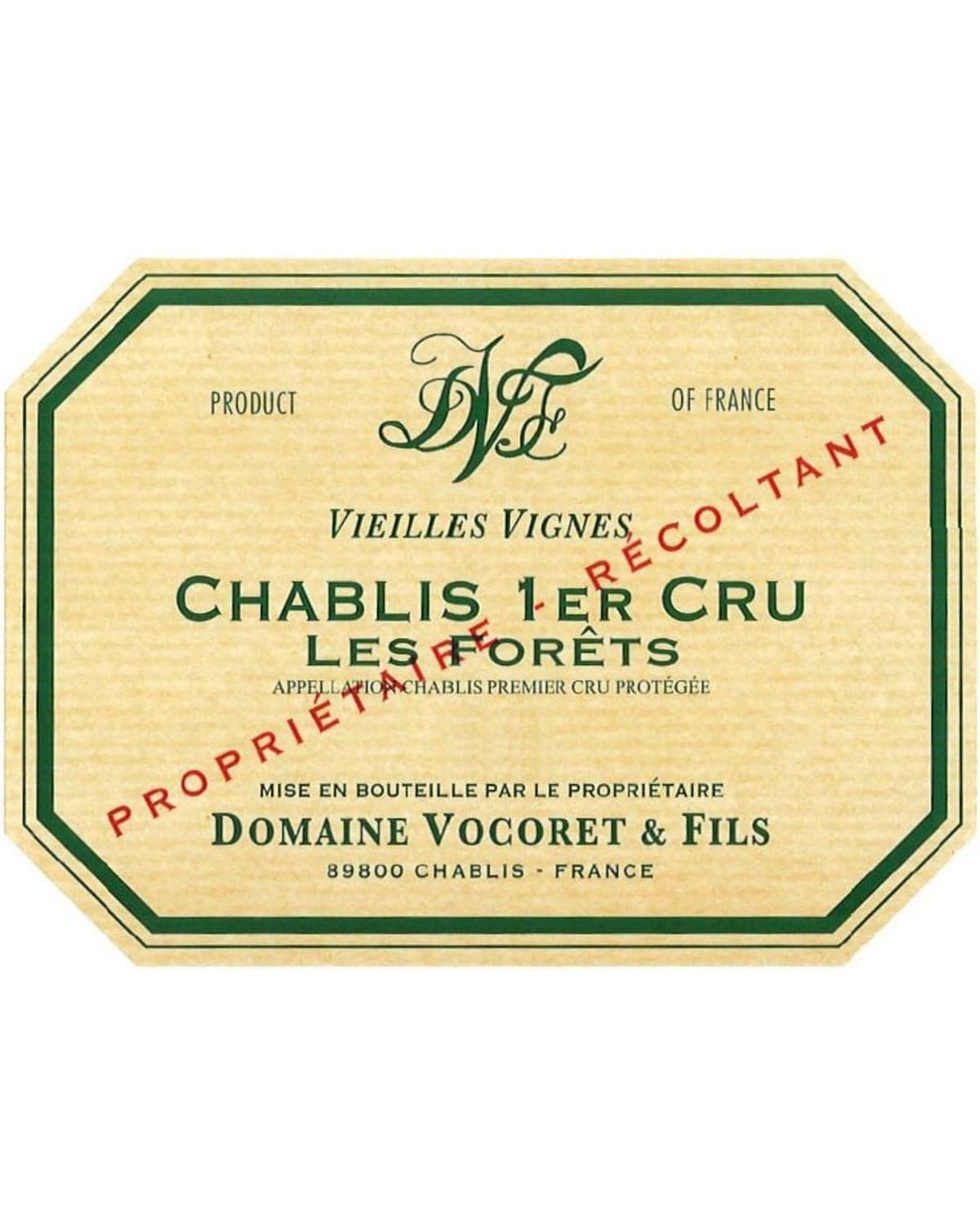 Domaine Vocoret et Fils Chablis Les Fôrets Vieilles Vignes Premier Cru White 2024 | 750ml