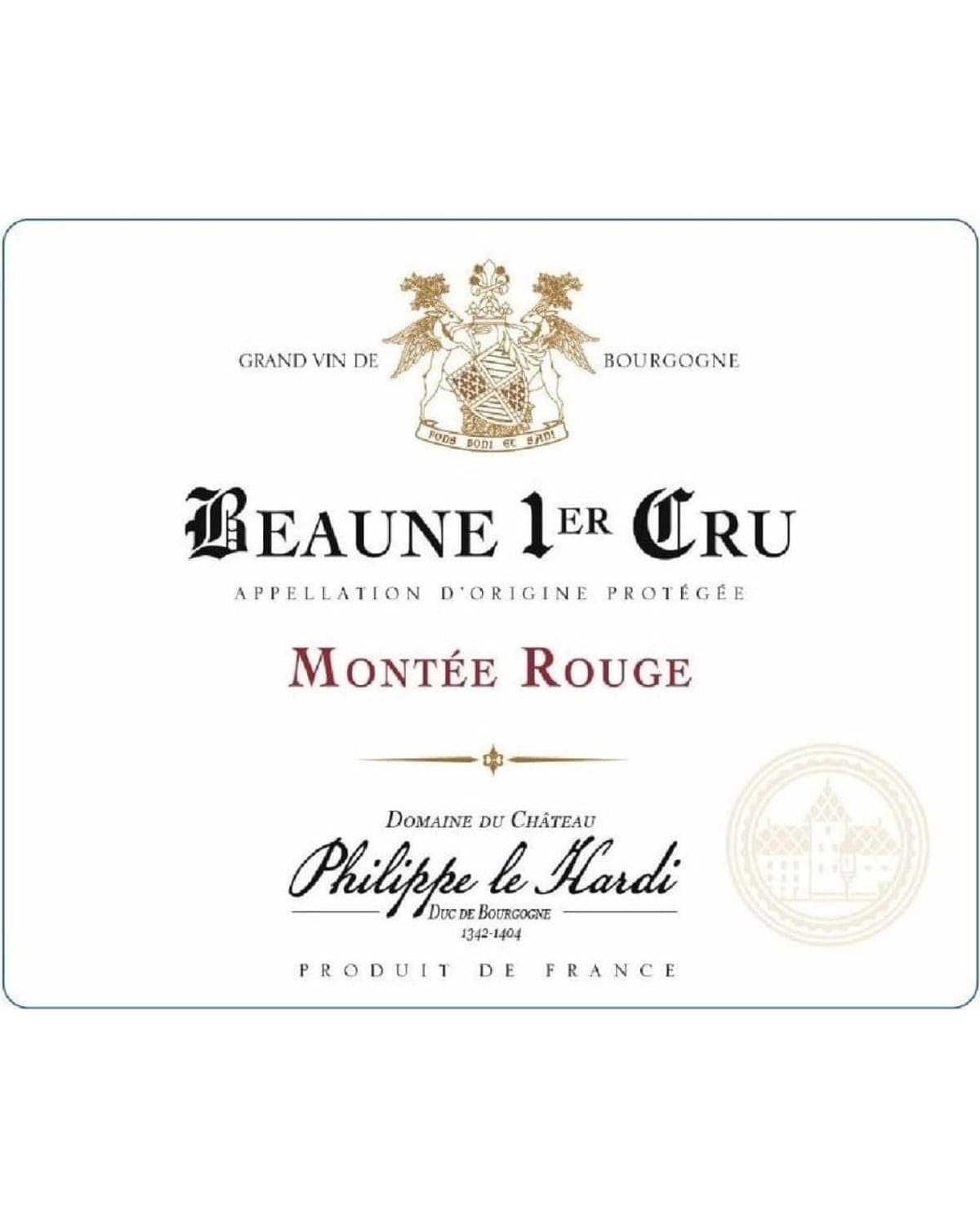 Philippe le Hardi Beaune Montee Rouge Premier Cru Red 2022 | 750ml